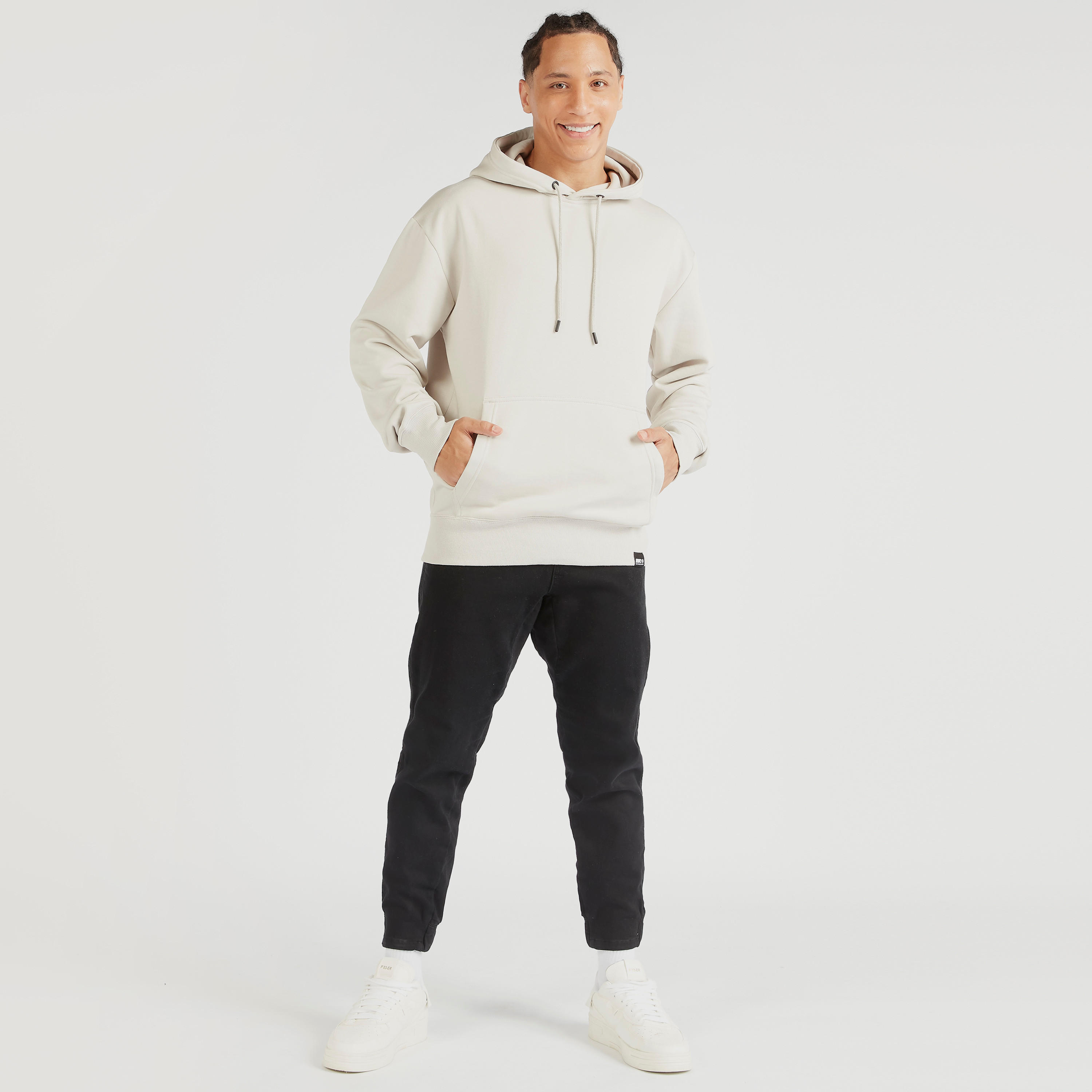 Solid Hooded Sweatshirt with Long Sleeves-men-winterwear-hoodiesandsweatshirts-image-2