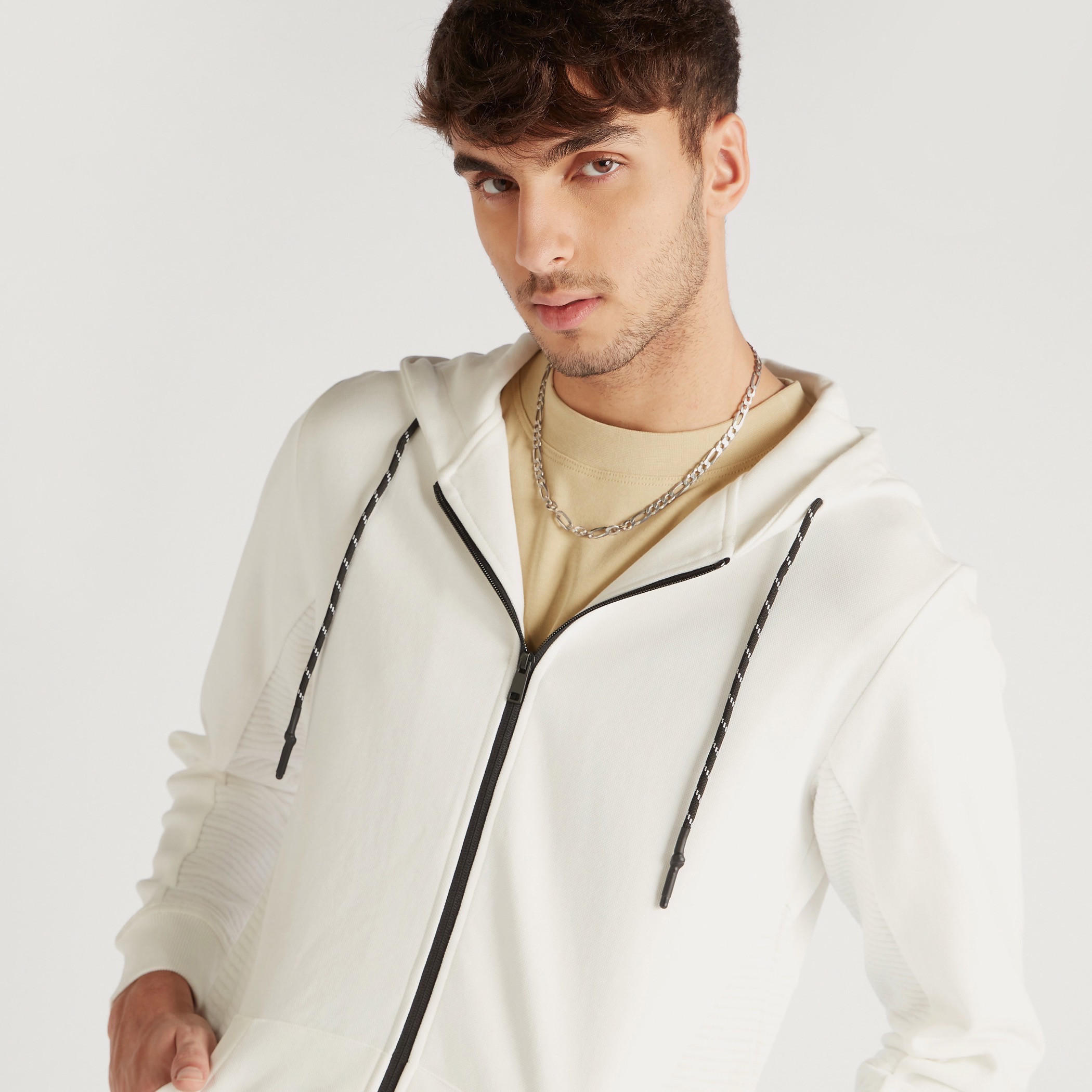هودي بارز المملس بسحّاب إغلاق وأكمام طويلة-men-winterwear-hoodiesandsweatshirts-image-4