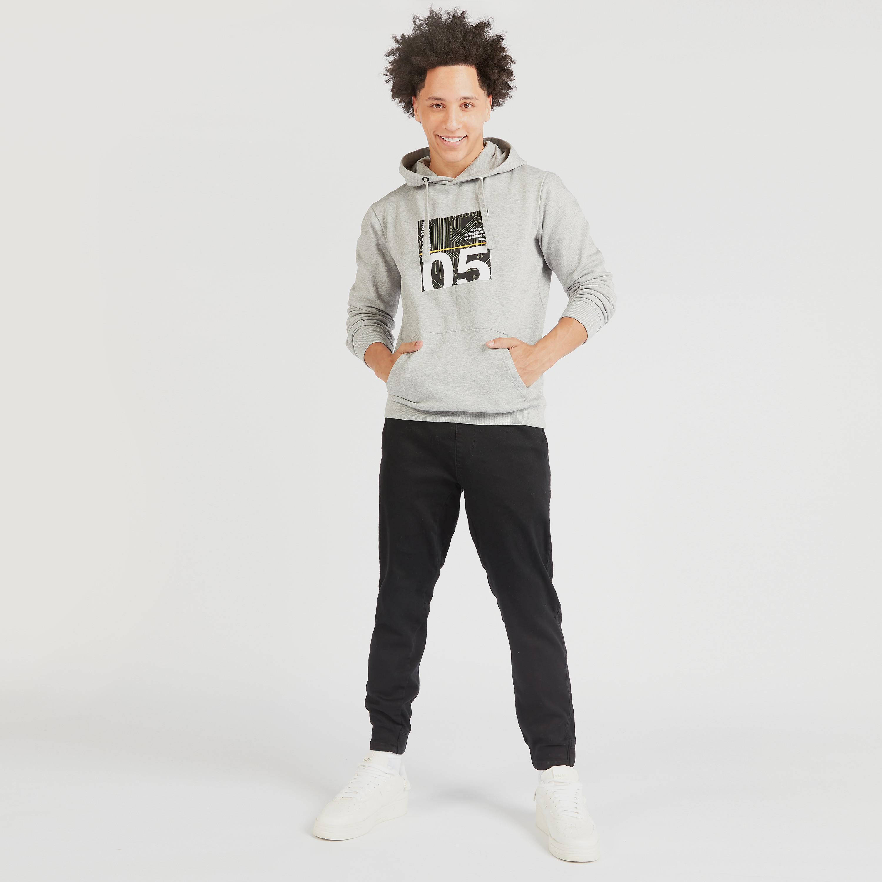 Graphic Print Hooded Sweatshirt with Long Sleeves-men-winterwear-hoodiesandsweatshirts-image-2