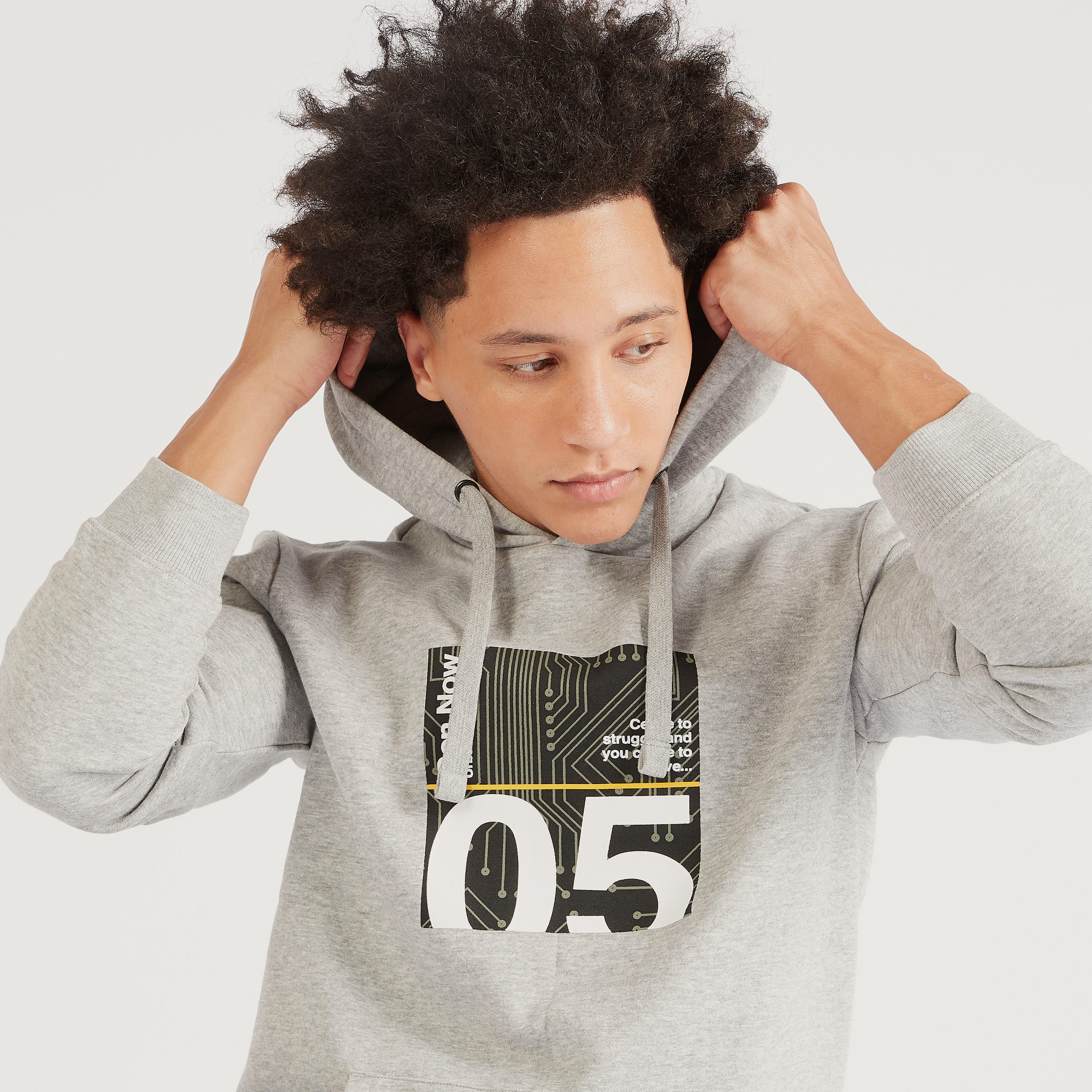 Graphic Print Hooded Sweatshirt with Long Sleeves-men-winterwear-hoodiesandsweatshirts-image-3
