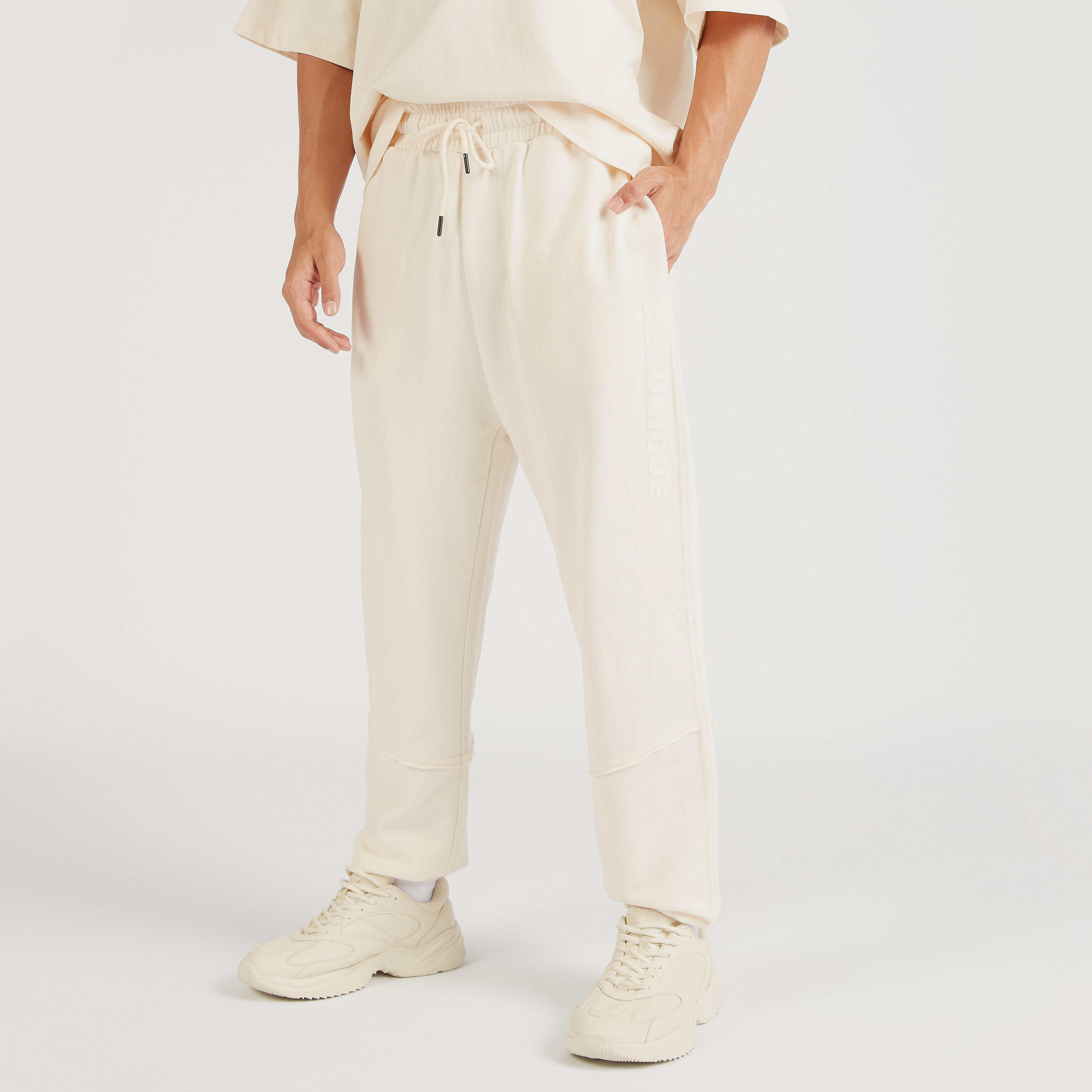 Solid Mid-Rise Joggers with Drawstring Closure and Pockets-men-clothing-bottoms-joggers-image-5