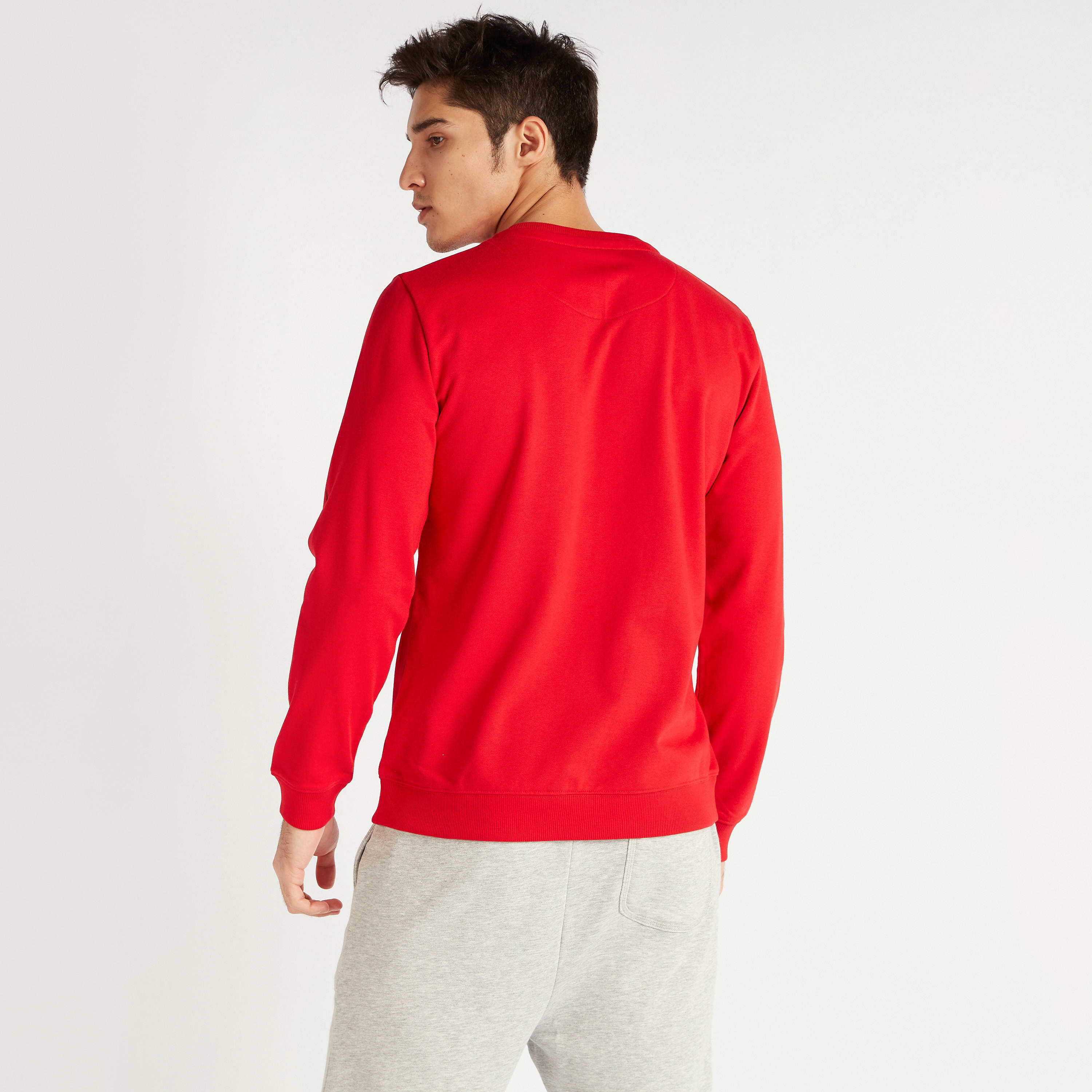 Typographic Print Sweatshirt with Crew Neck and Long Sleeves-men-winterwear-hoodiesandsweatshirts-image-4