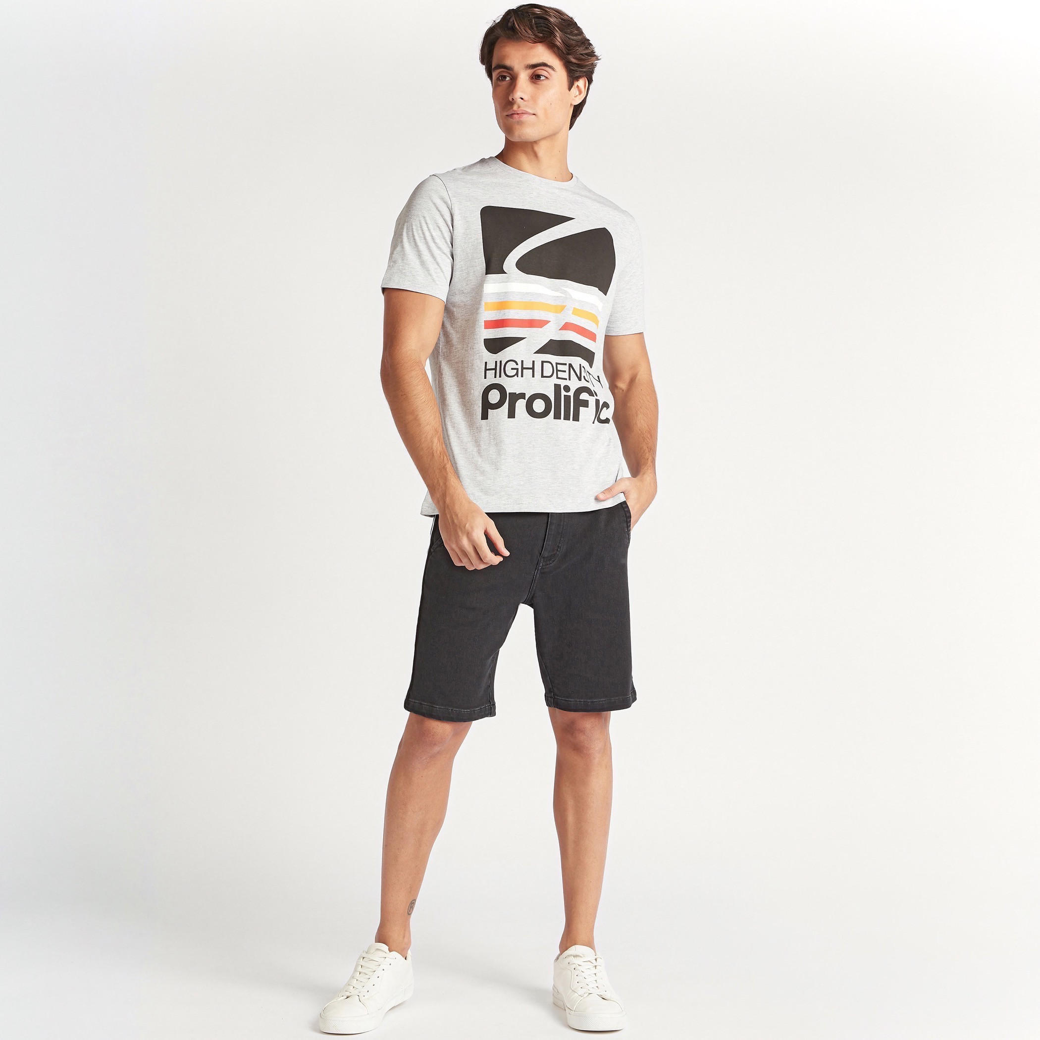 Graphic Print T-shirt with Crew Neck and Short Sleeves-men-clothing-tshirtsandpolos-tshirts-image-2