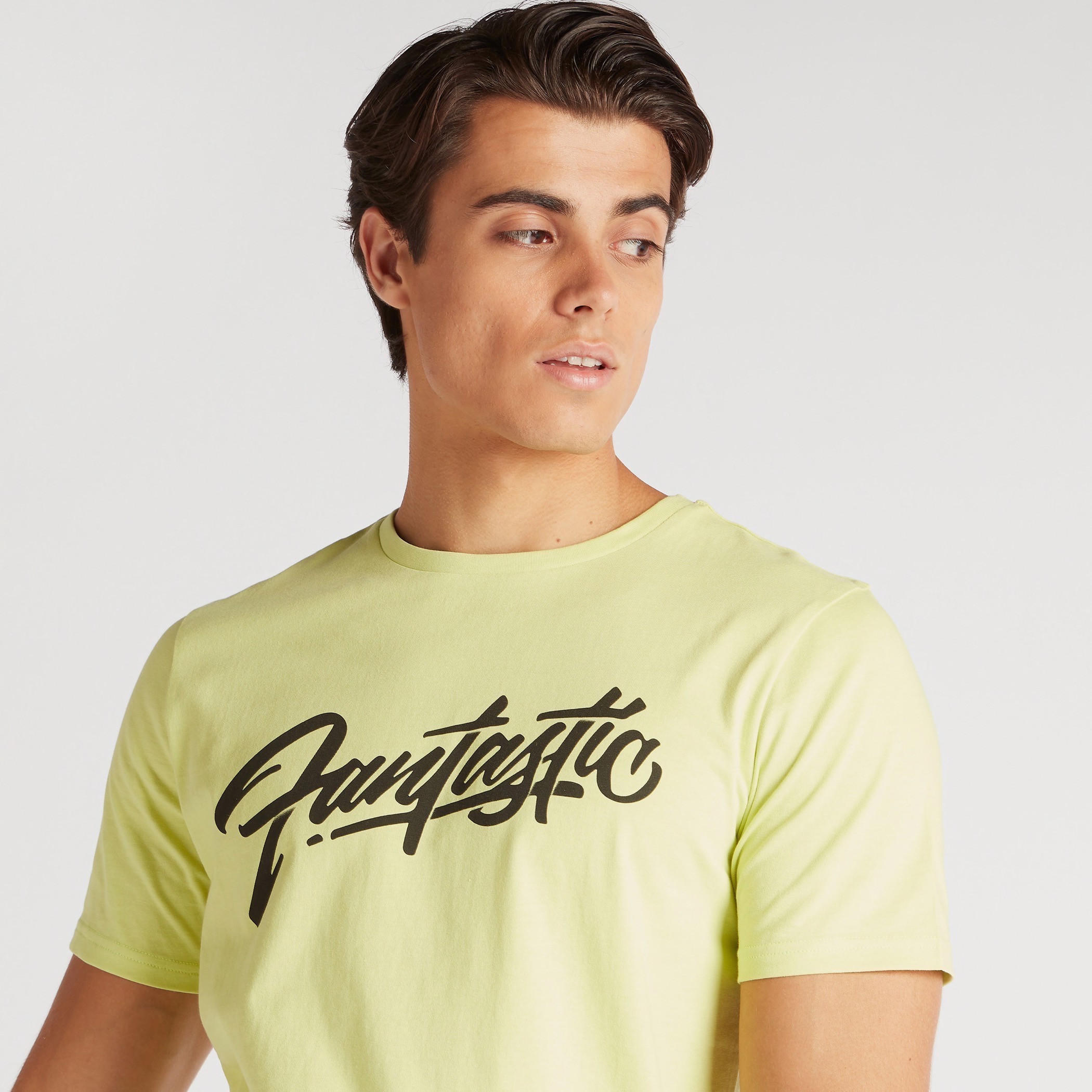 Printed T-shirt with Crew Neck and Short Sleeves-men-clothing-tshirtsandpolos-tshirts-image-3