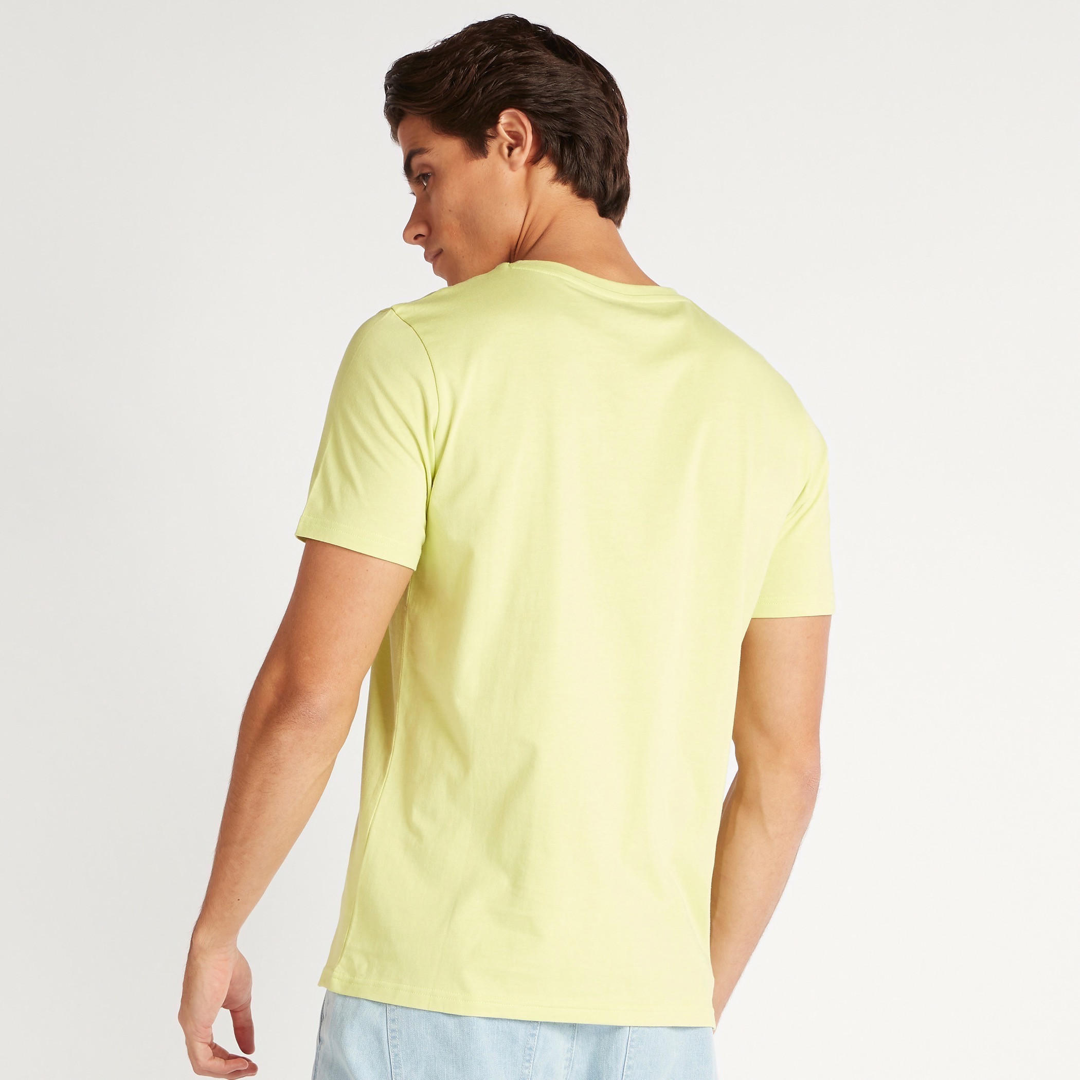 Printed T-shirt with Crew Neck and Short Sleeves-men-clothing-tshirtsandpolos-tshirts-image-4