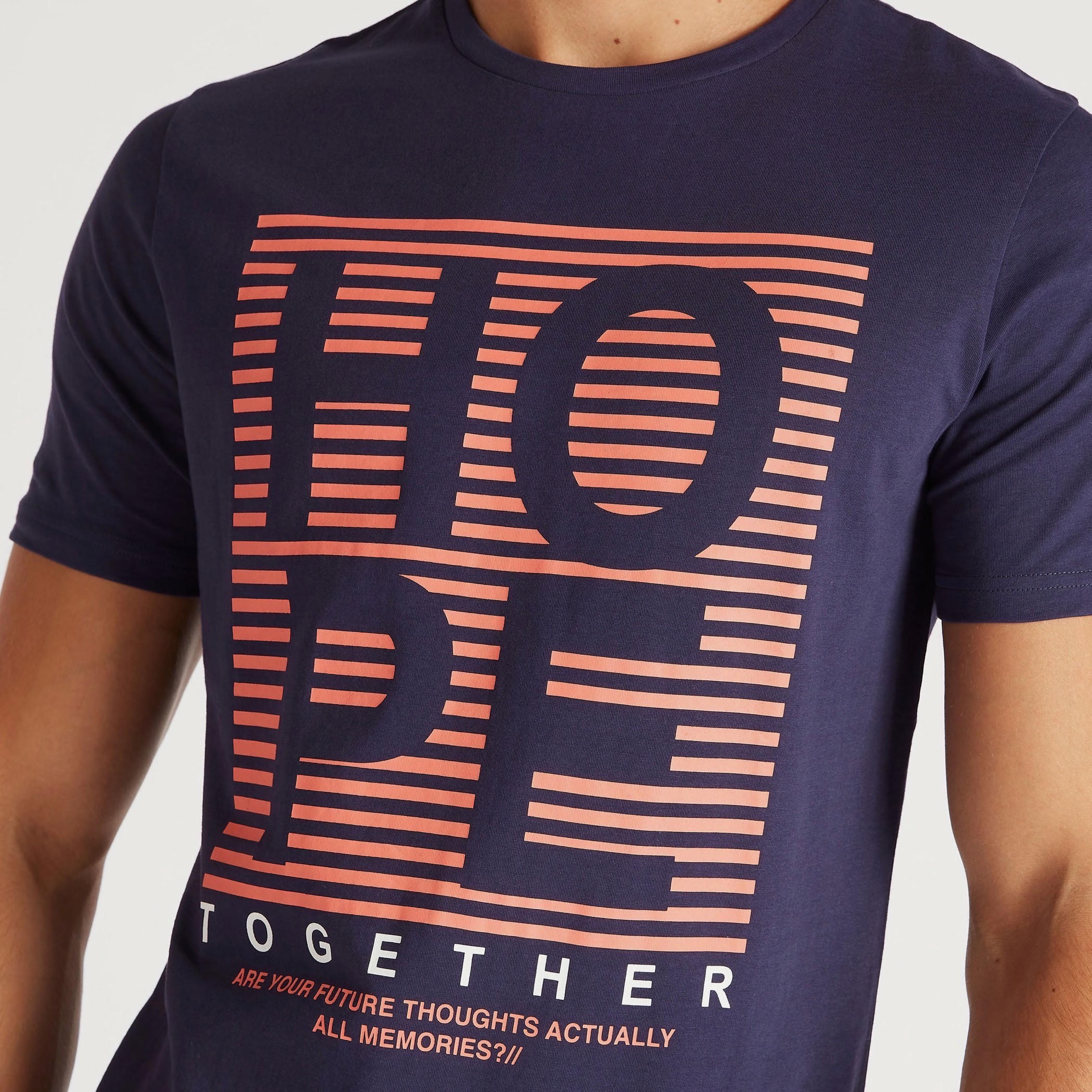 Slogan Print T-shirt with Crew Neck and Short Sleeves-men-clothing-tshirtsandpolos-tshirts-image-3