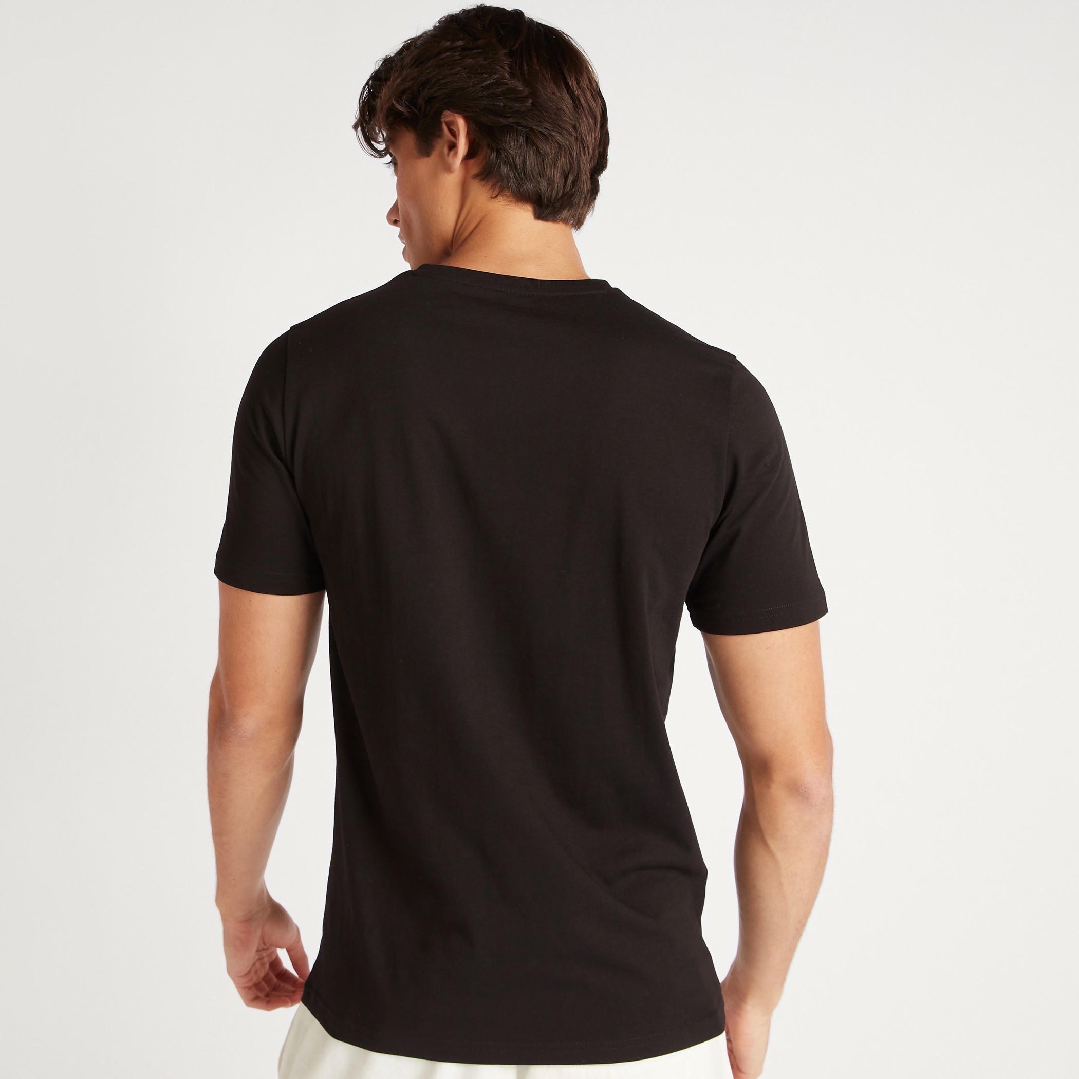 Graphic Print T-shirt with Crew Neck and Short Sleeves-men-clothing-tshirtsandpolos-tshirts-image-4