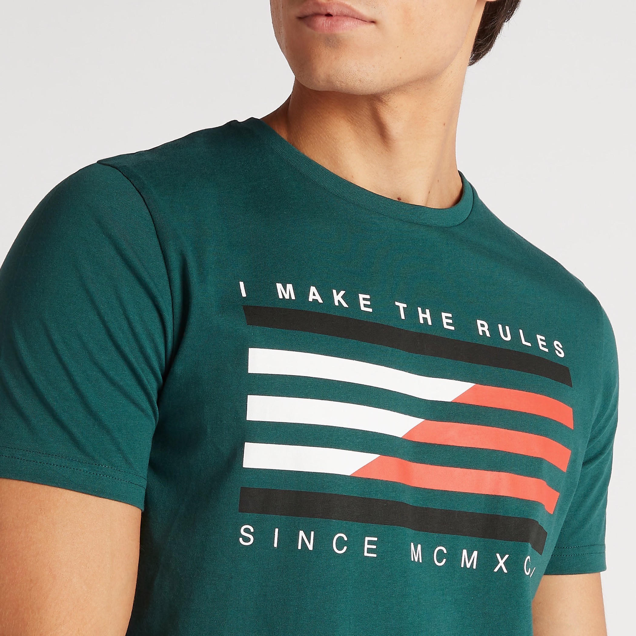 Printed T-shirt with Crew Neck and Short Sleeves-men-clothing-tshirtsandpolos-tshirts-image-3