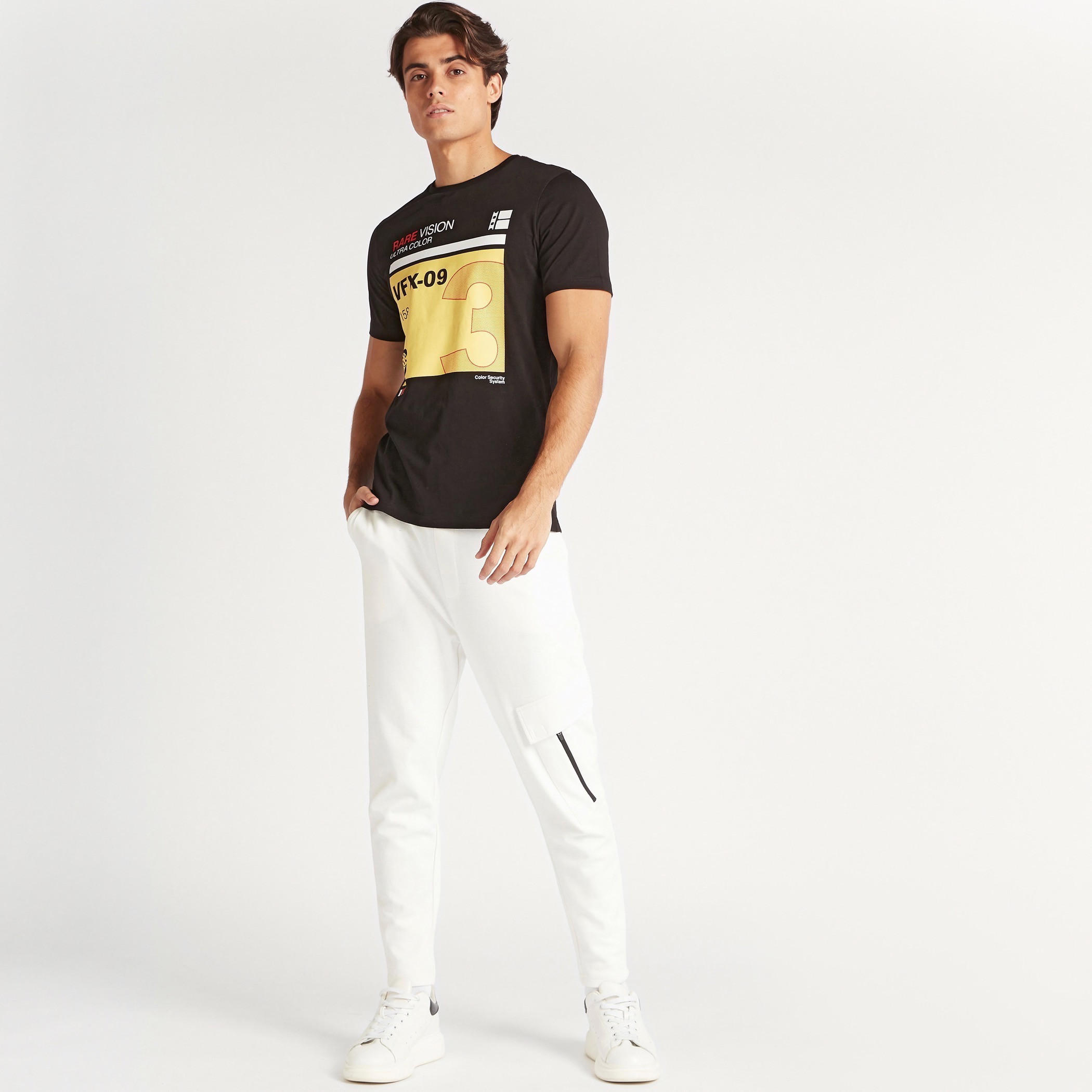 Printed T-shirt with Crew Neck and Short Sleeves-men-clothing-tshirtsandpolos-tshirts-image-2
