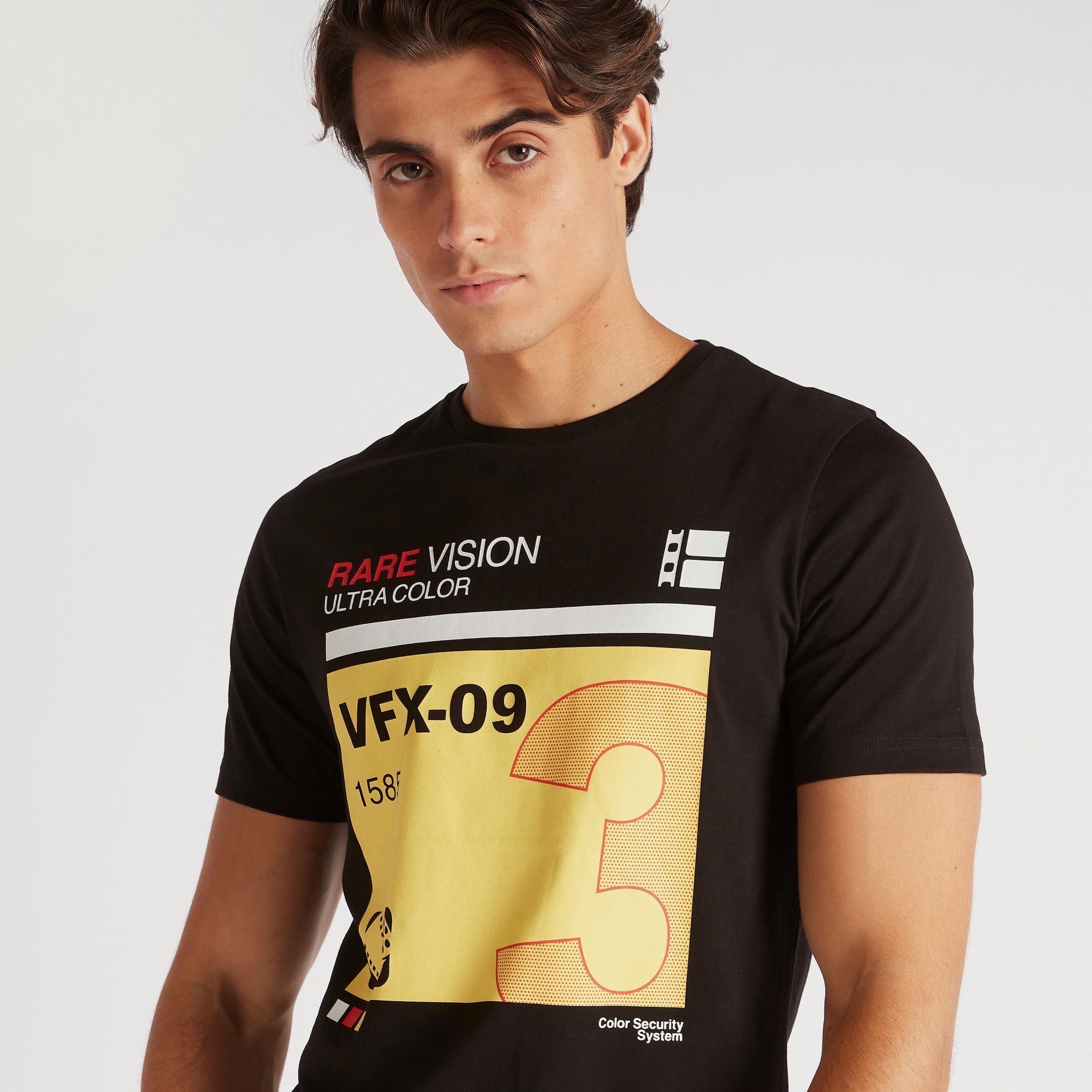 Printed T-shirt with Crew Neck and Short Sleeves-men-clothing-tshirtsandpolos-tshirts-image-5