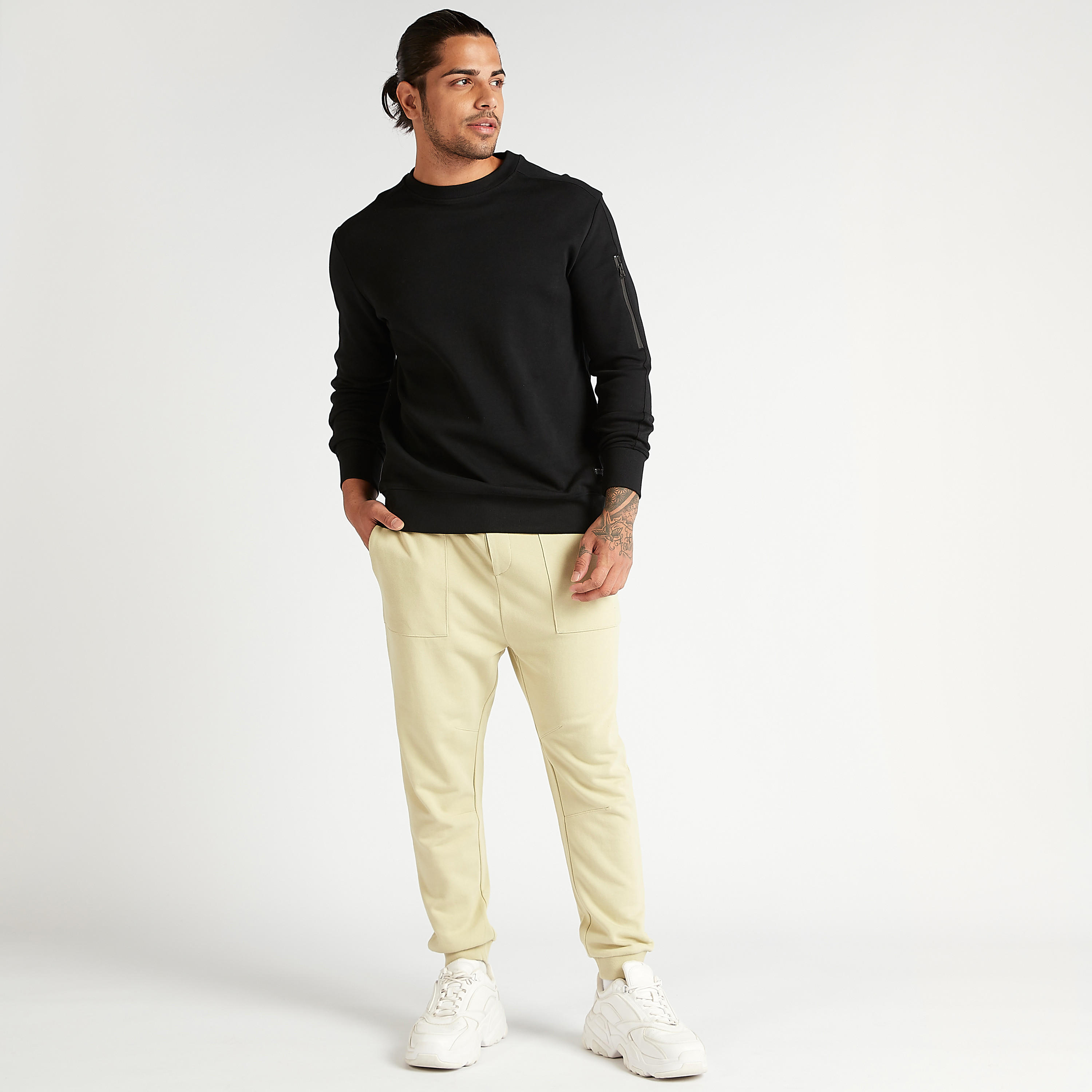 Solid Joggers with Drawstring Closure and Pockets-men-clothing-bottoms-joggers-image-2