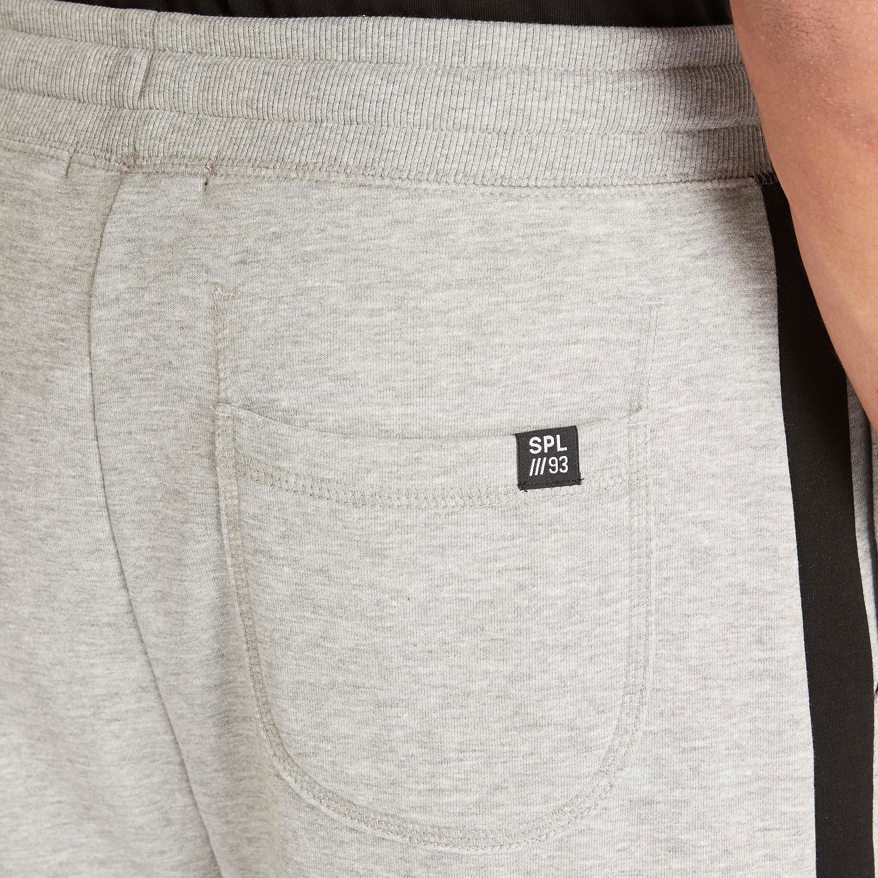 Solid Mid-Rise Shorts with Drawstring Closure and Pockets-men-clothing-bottoms-shorts-image-5
