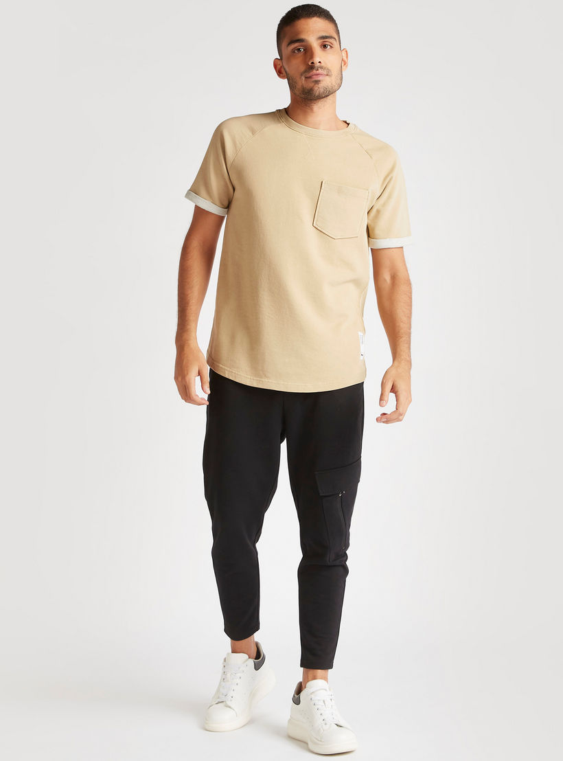 Textured T-shirt with Raglan Sleeves and Patch Pocket-men-clothing-tshirtsandpolos-tshirts-image-5