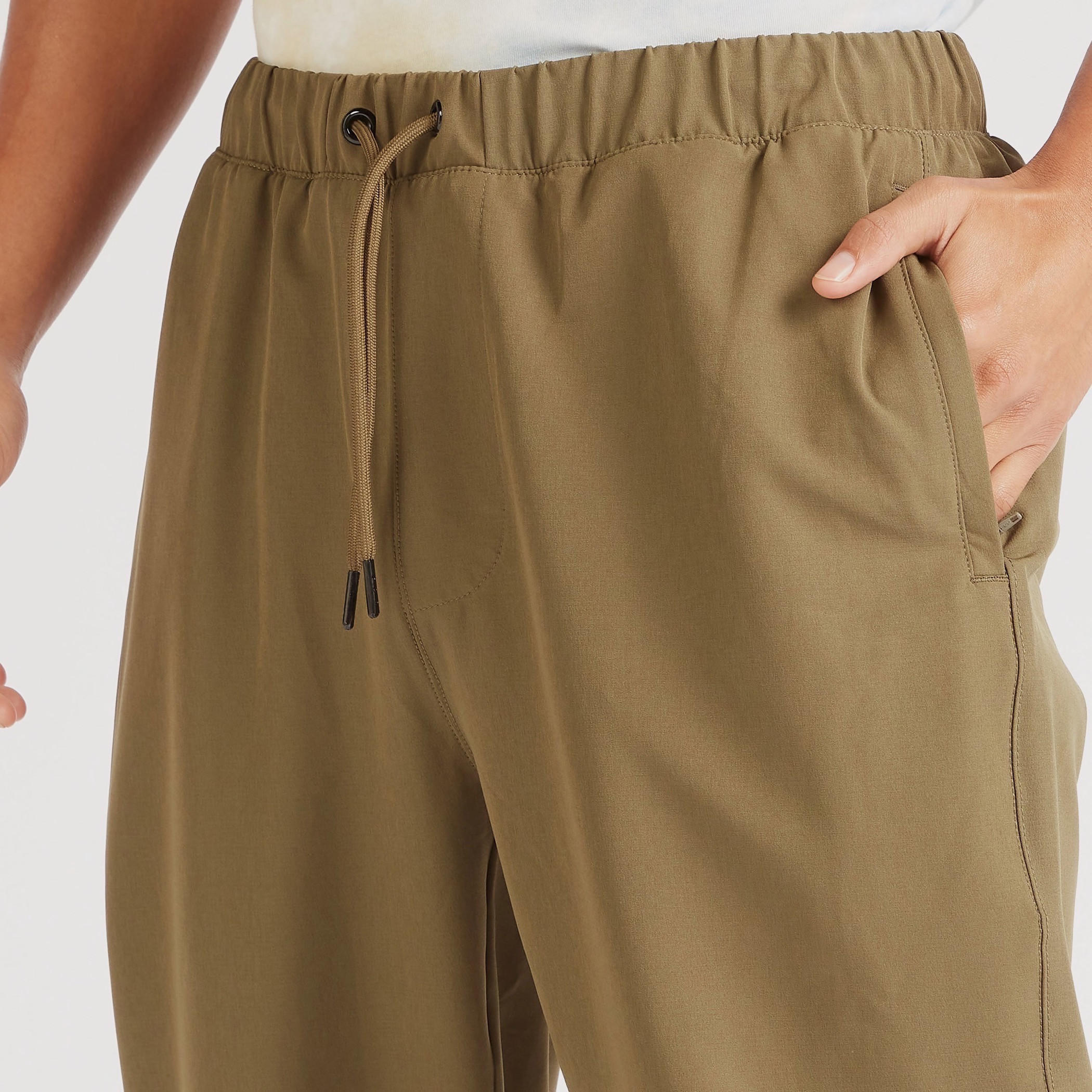 Solid Mid-Rise Joggers with Drawstring Closure and Pockets-men-clothing-bottoms-joggers-image-3