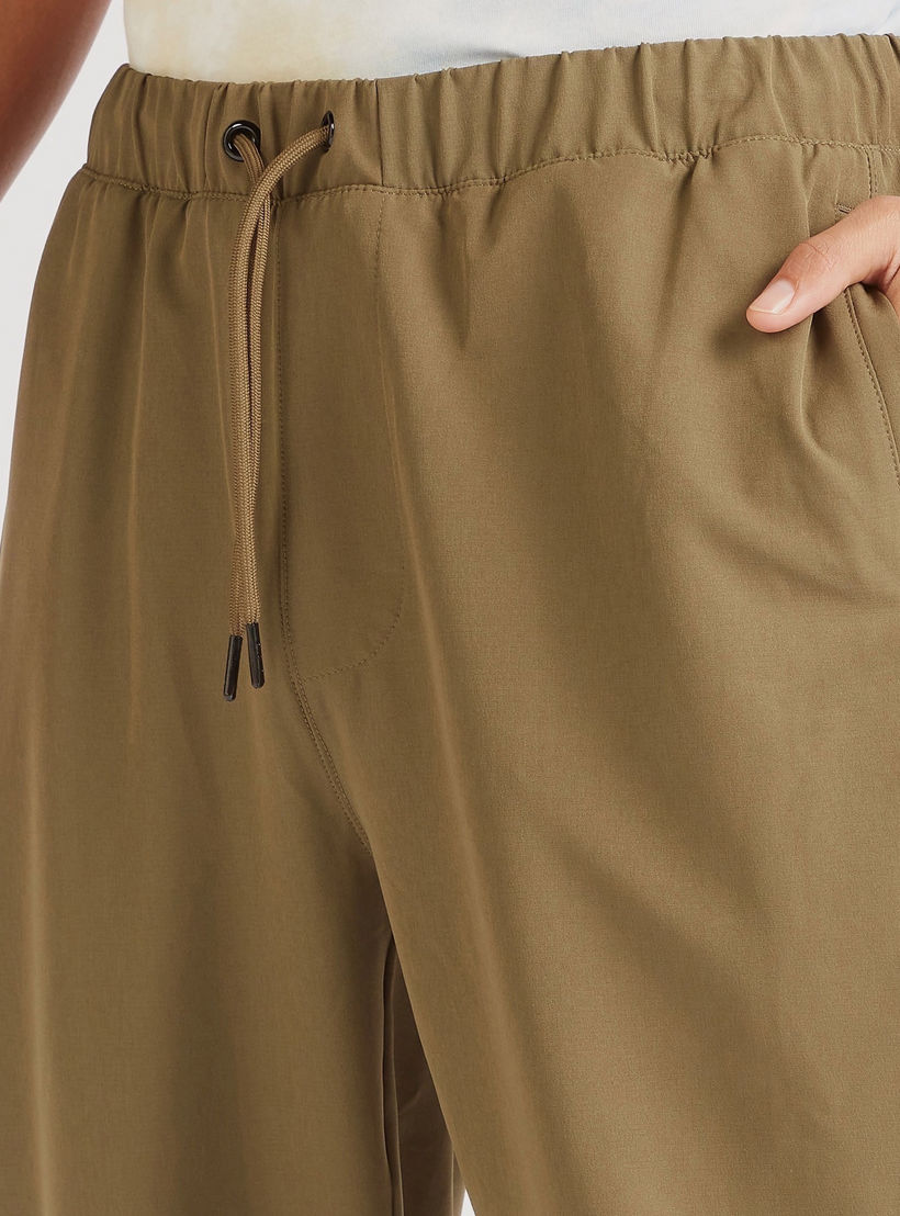 Solid Mid-Rise Joggers with Drawstring Closure and Pockets-men-clothing-bottoms-joggers-image-3