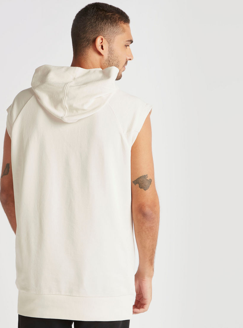 Solid Sleeveless Hoodie with Ribbed Hem -men-winterwear-hoodiesandsweatshirts-image-4