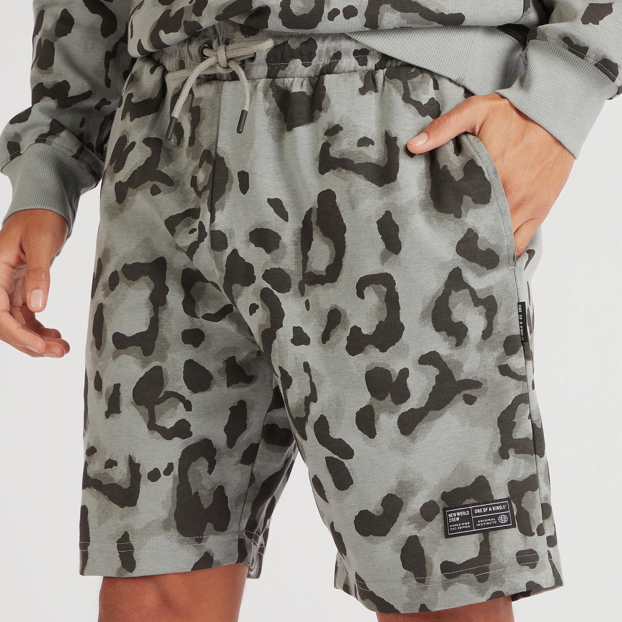 Leopard Print Mid-Rise Shorts with Drawstring Closure-men-clothing-bottoms-shorts-image-3