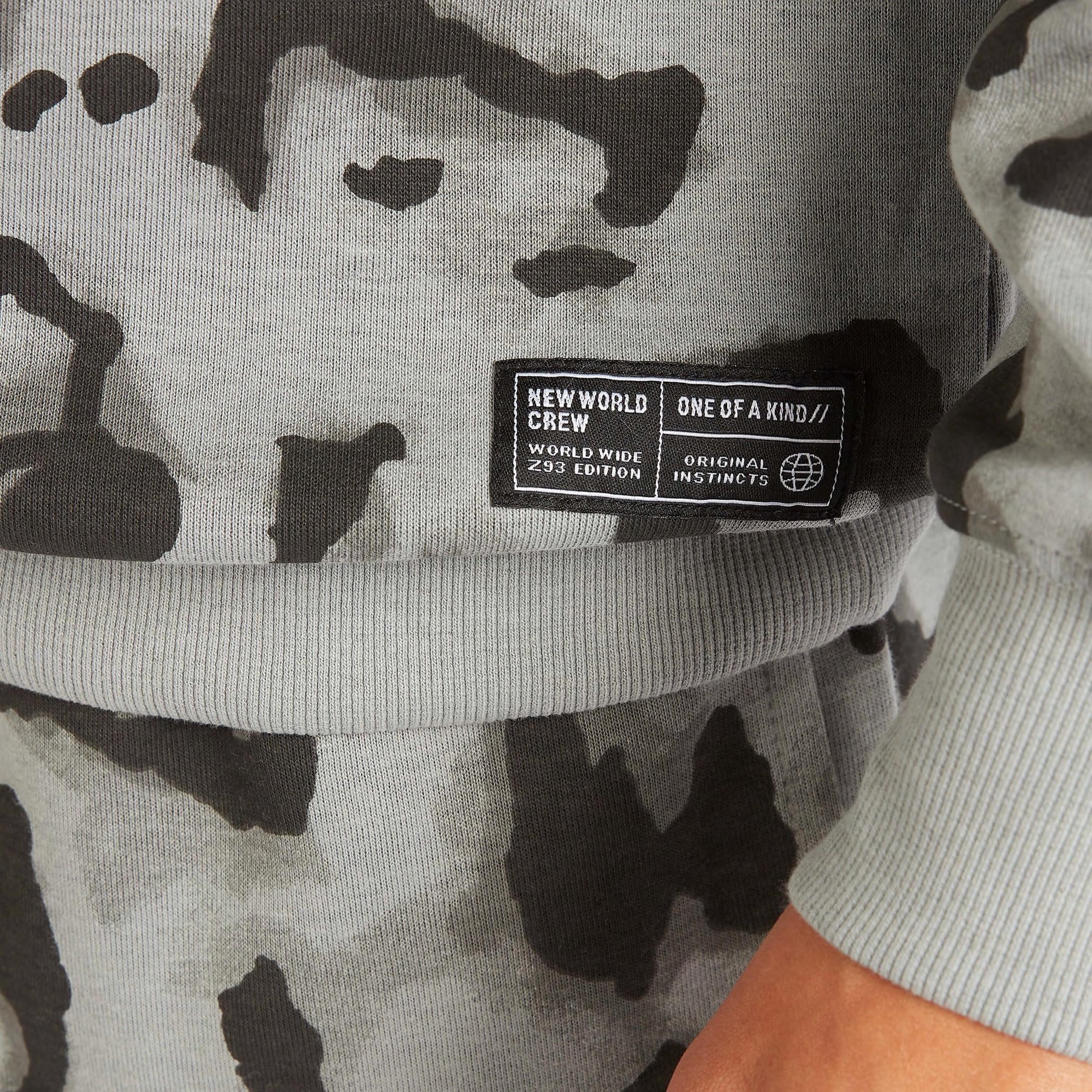 Leopard Print Crew Neck Sweatshirt with Long Sleeves-men-winterwear-hoodiesandsweatshirts-image-3
