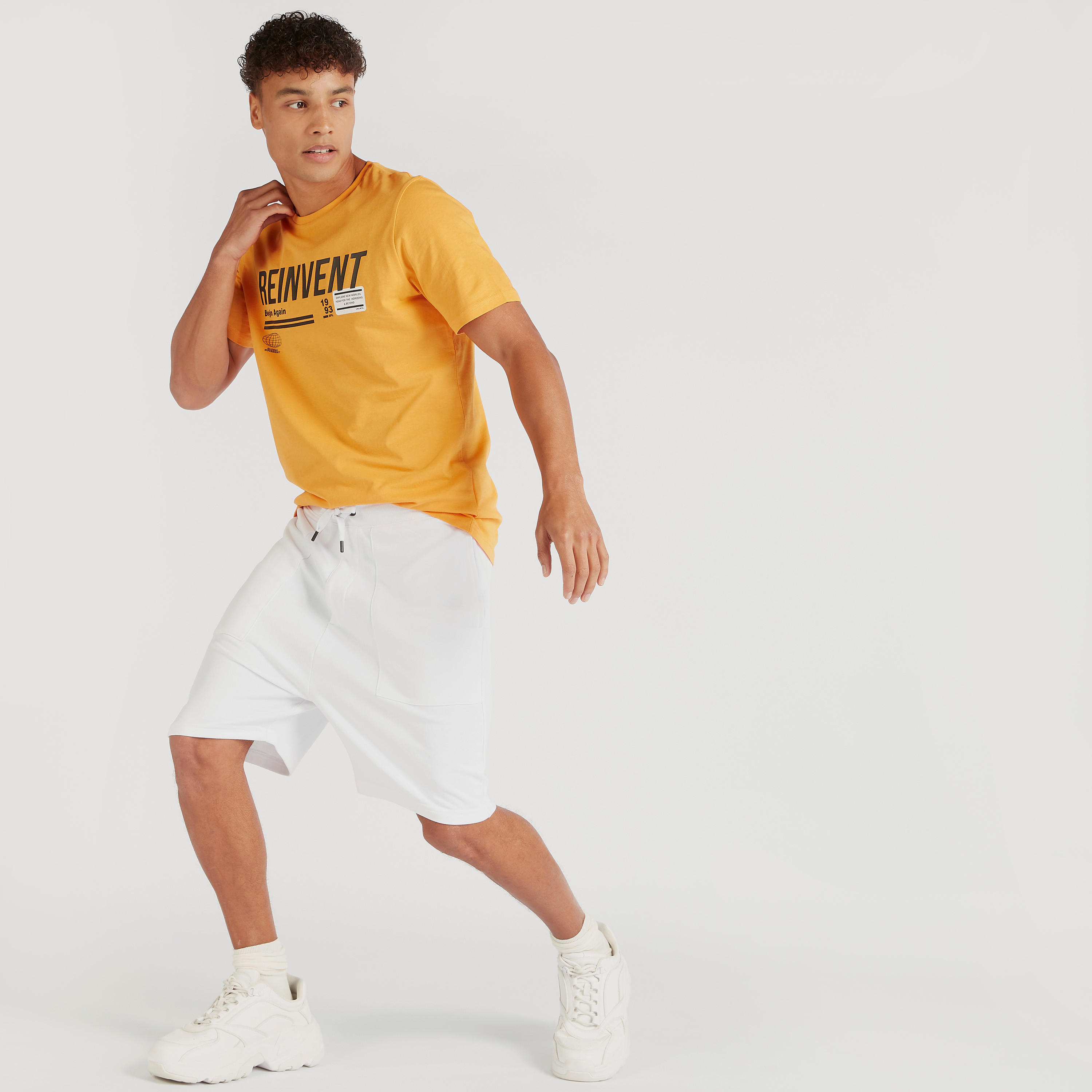 Solid Shorts with Drawstring Closure and Pockets-men-clothing-bottoms-shorts-image-2