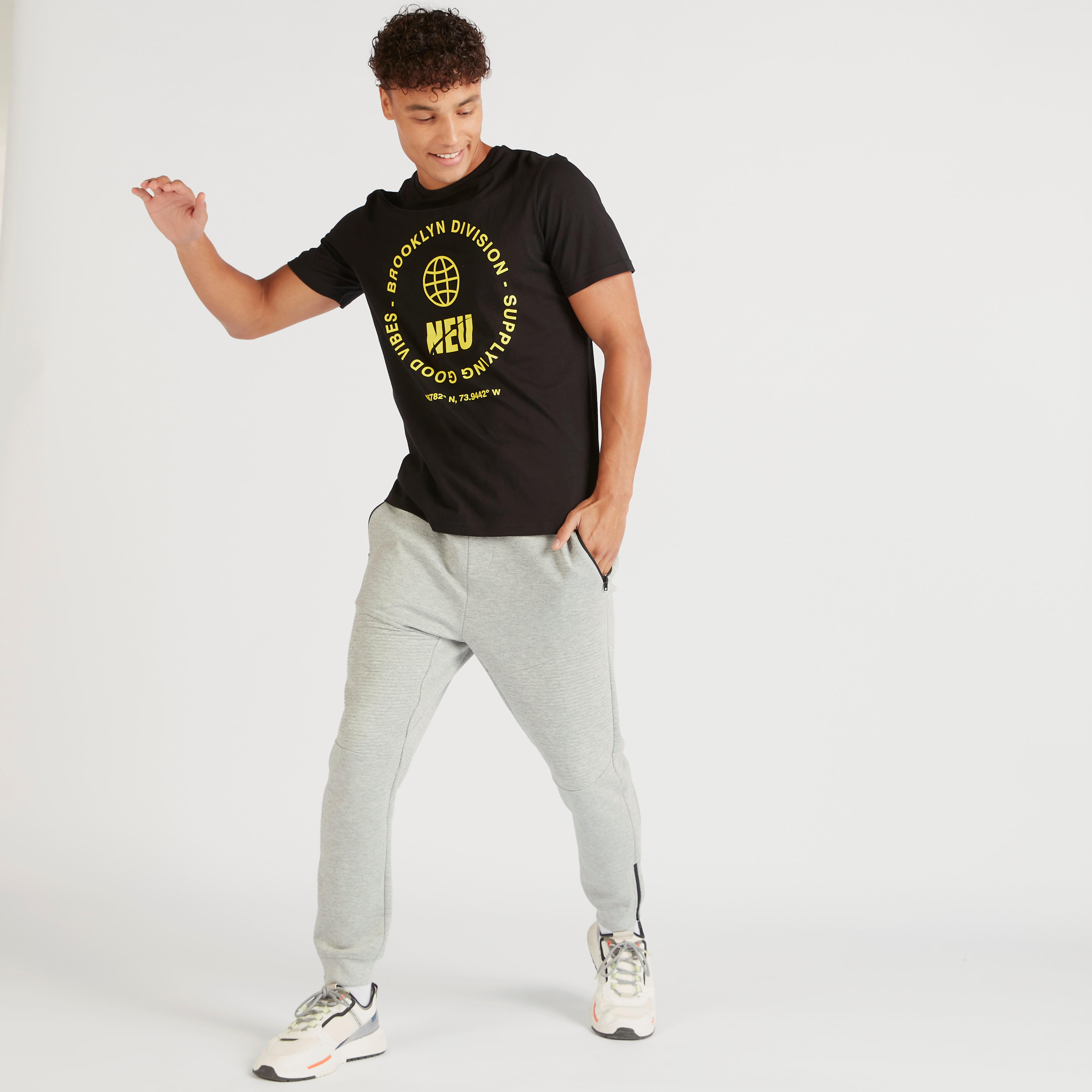 Printed Crew Neck T-shirt with Short Sleeves-men-clothing-tshirtsandpolos-tshirts-image-2