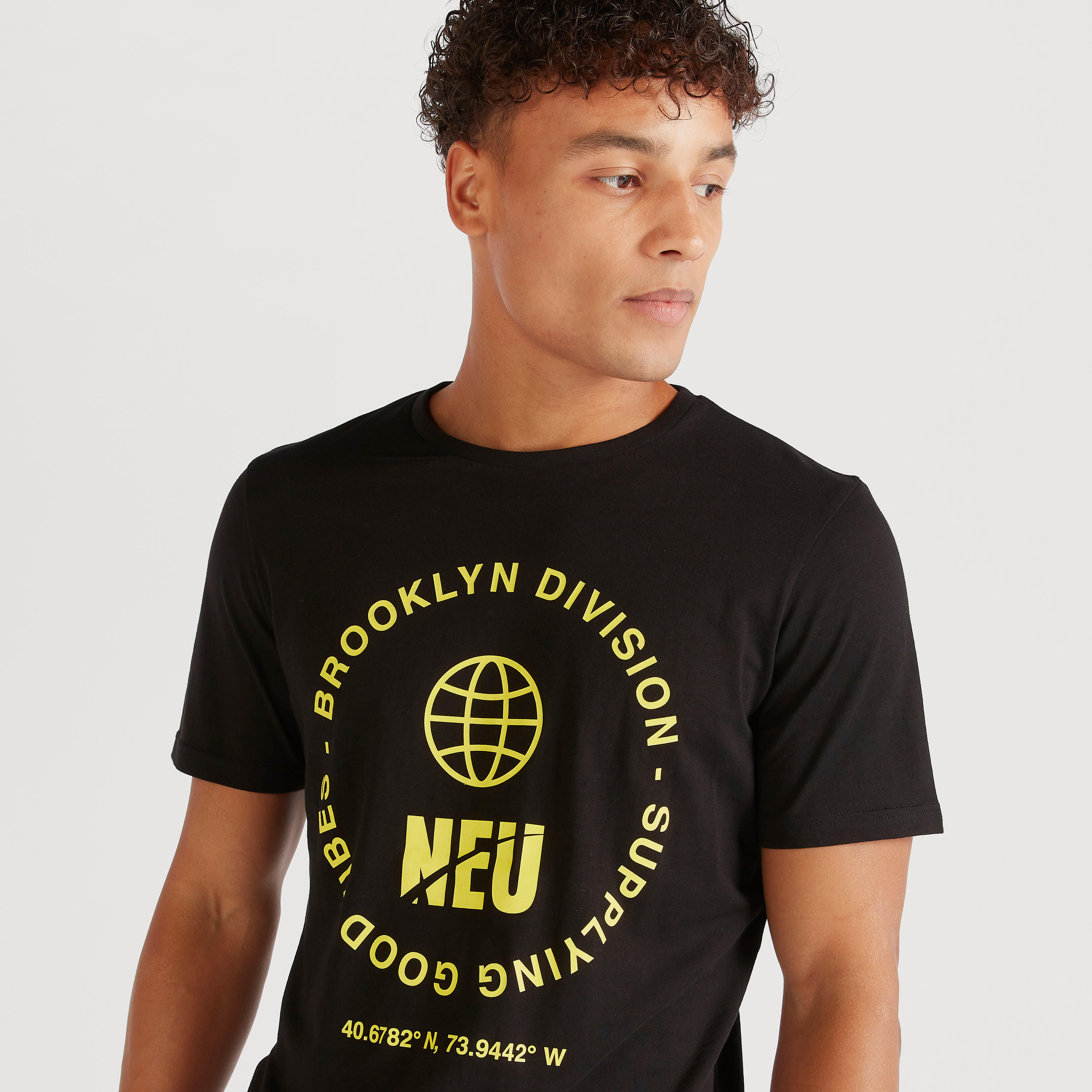 Printed Crew Neck T-shirt with Short Sleeves-men-clothing-tshirtsandpolos-tshirts-image-3