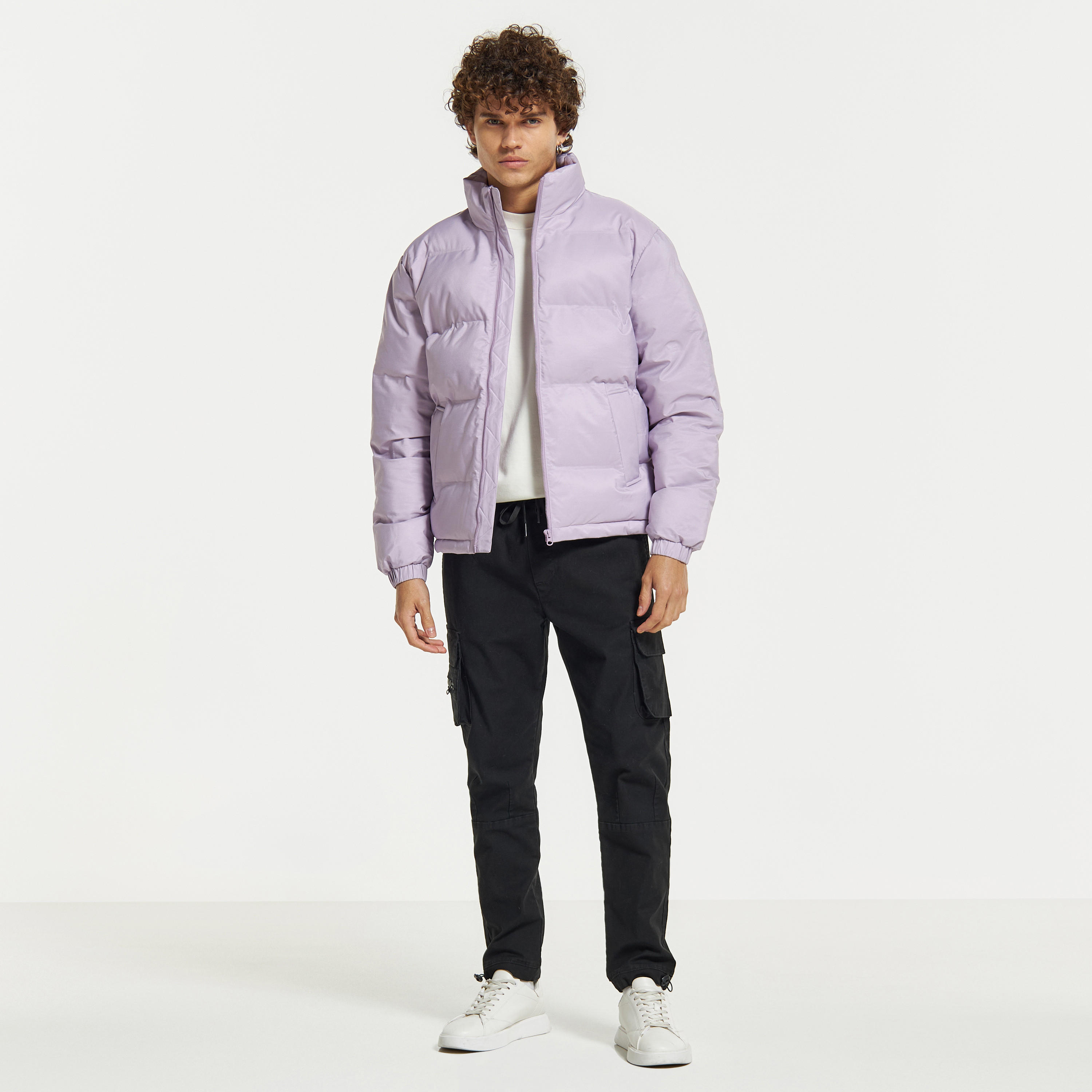 جاكيت منفوخ مبطن بأكمام طويلة وسحّاب-men-clothing-jacketsandblazers-jackets-image-3