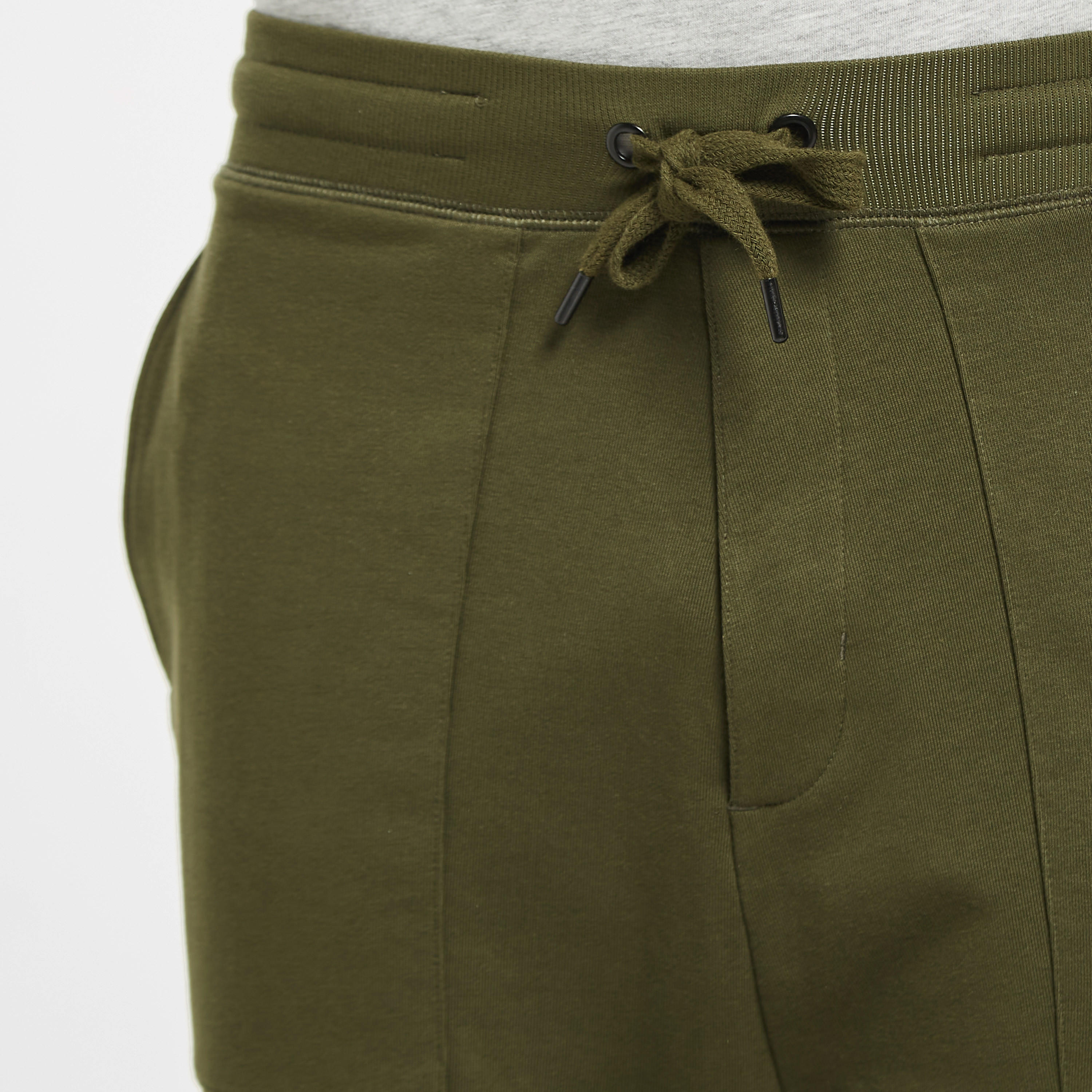 بنطلون رياضي سادة بخصر مطاطي وجيوب فضفاض-men-clothing-bottoms-joggers-image-12