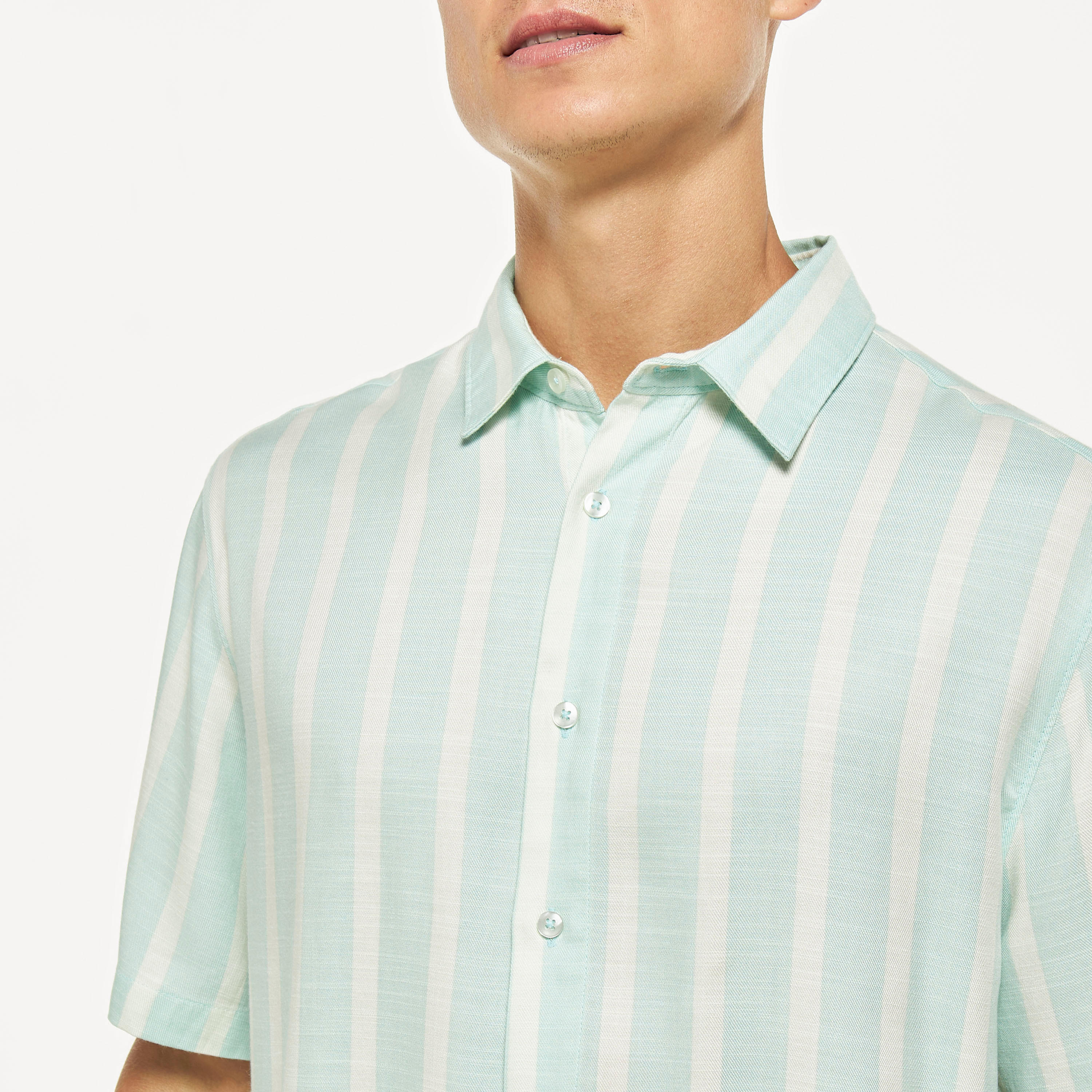 قميص ليوسل مخطّط بأكمام قصيرة-men-clothing-shirts-image-4