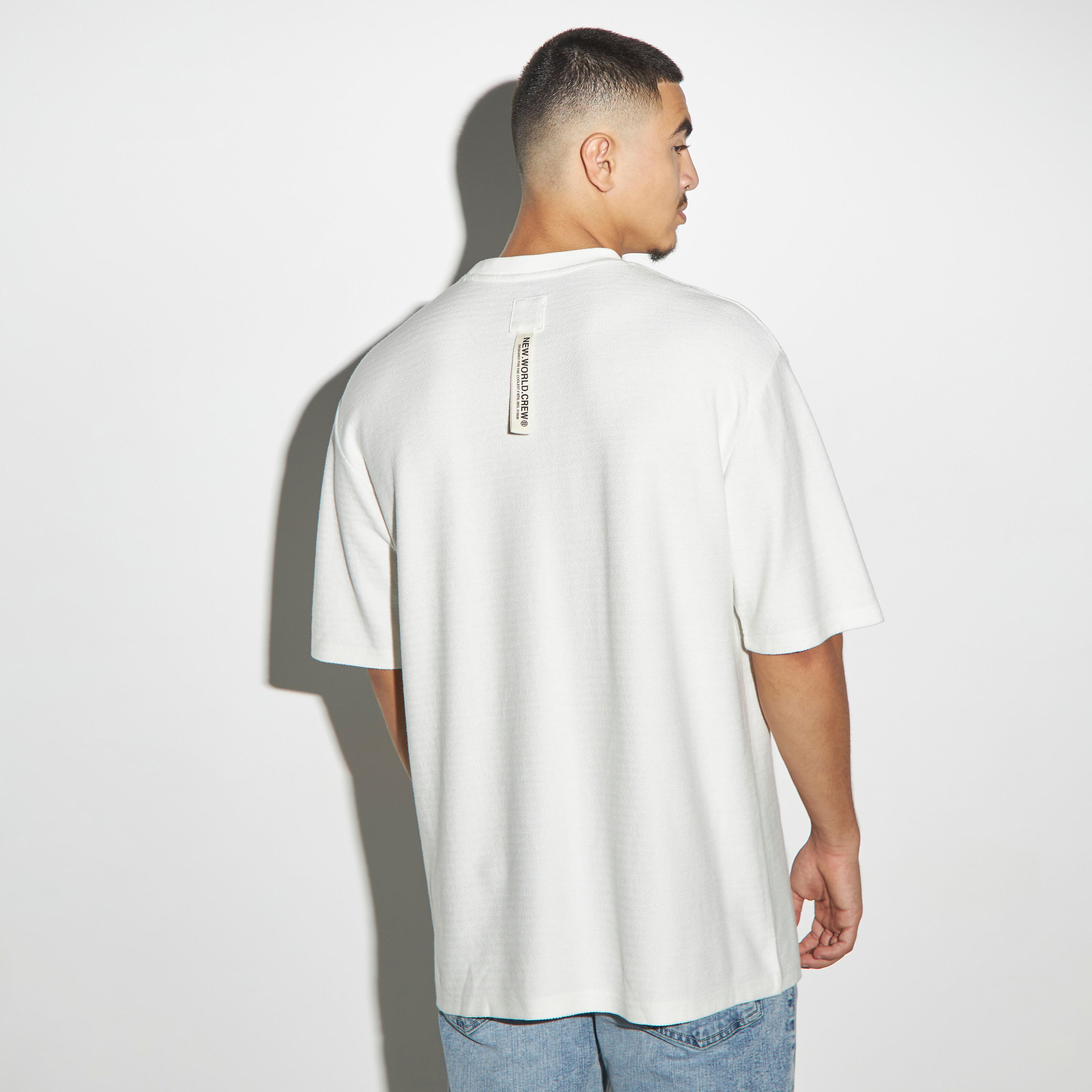 Solid Crew Neck T-shirt with Short Sleeves-men-clothing-tshirtsandpolos-tshirts-image-1