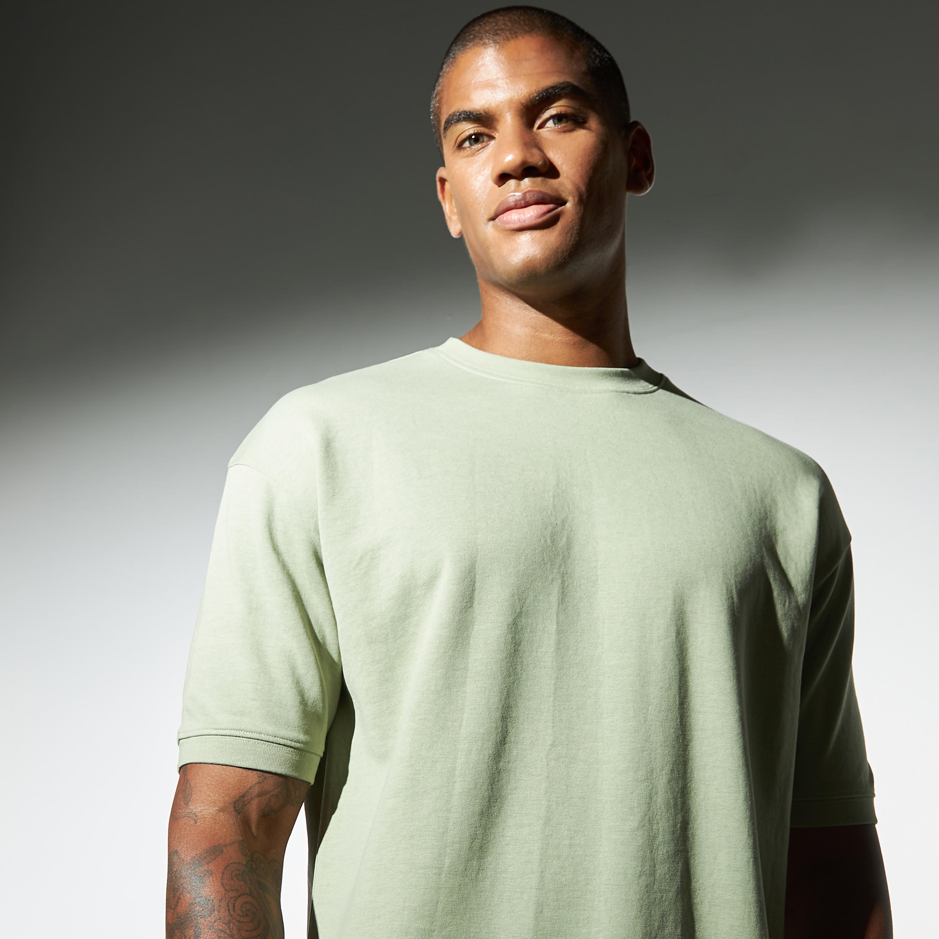 Solid Crew Neck T-shirt with Short Sleeves-men-clothing-tshirtsandpolos-tshirts-image-1