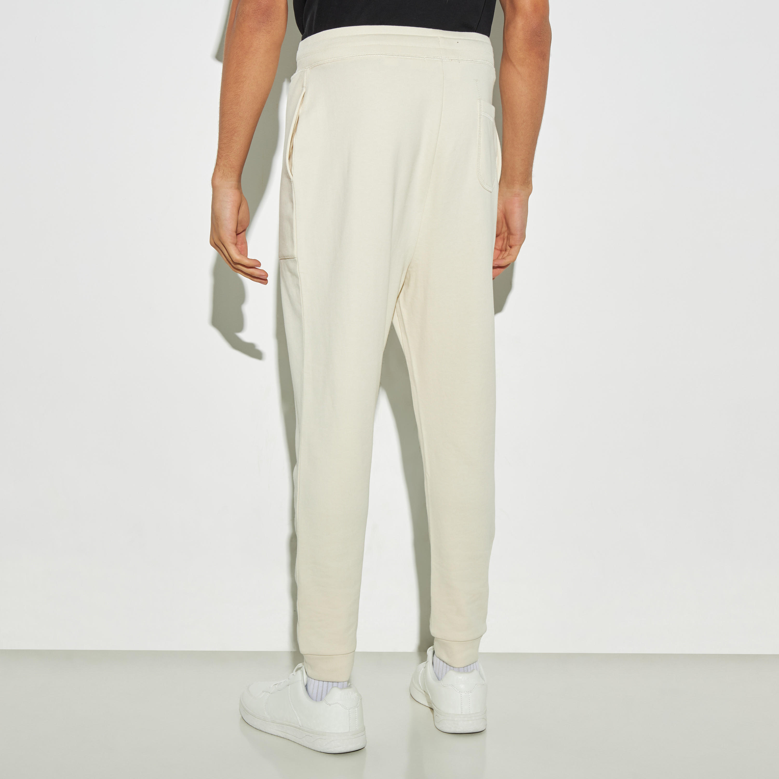 Solid Joggers with Drawstring Closure and Pockets-men-clothing-bottoms-joggers-image-3