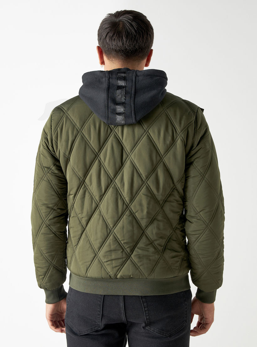 جاكيت بايكر مبطن بأكمام طويلة وجيوب-men-clothing-jacketsandblazers-jackets-image-3