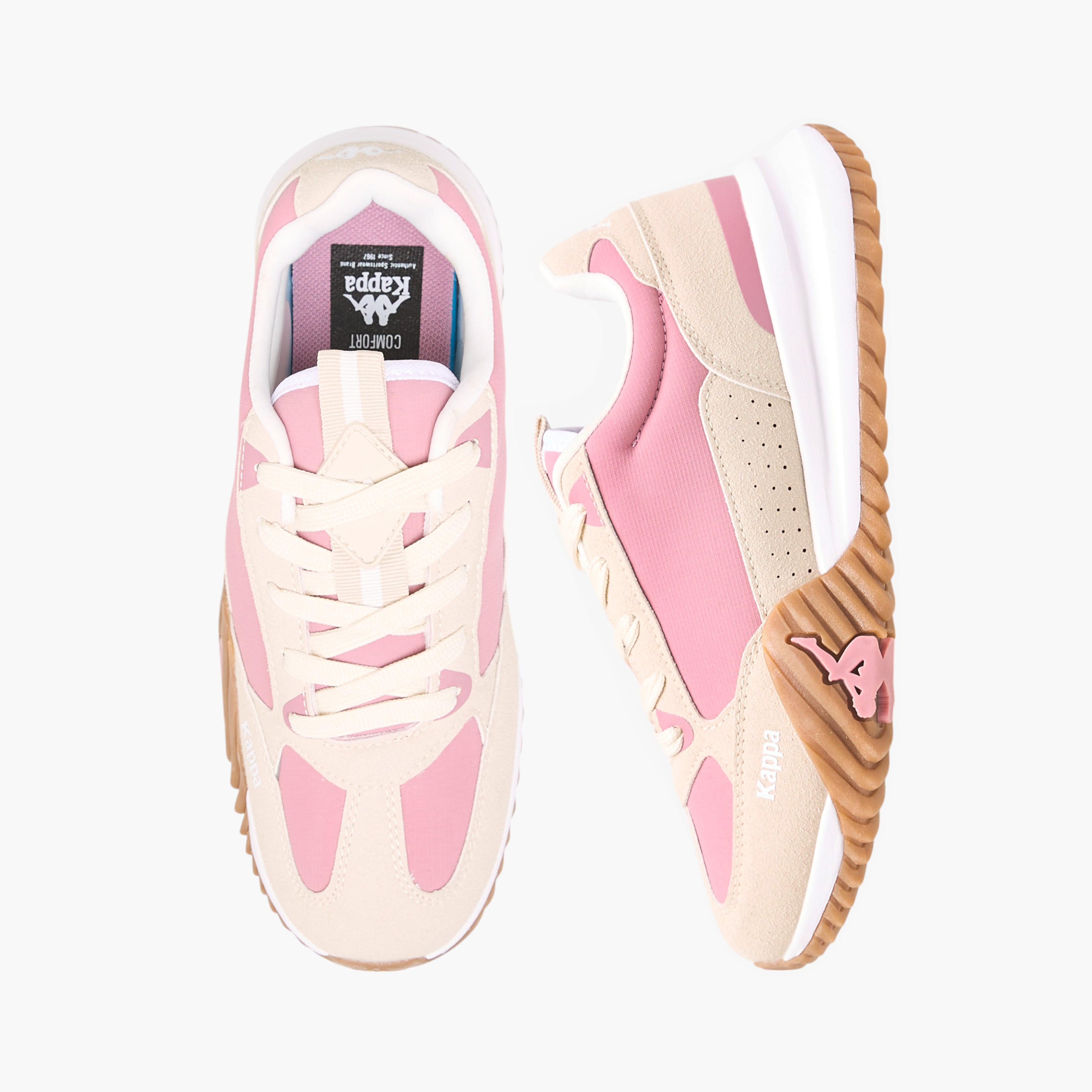 Kappa Women's Embossed Sports Shoes with Lace-Up Closure-women-shoes-sneakers-image-1