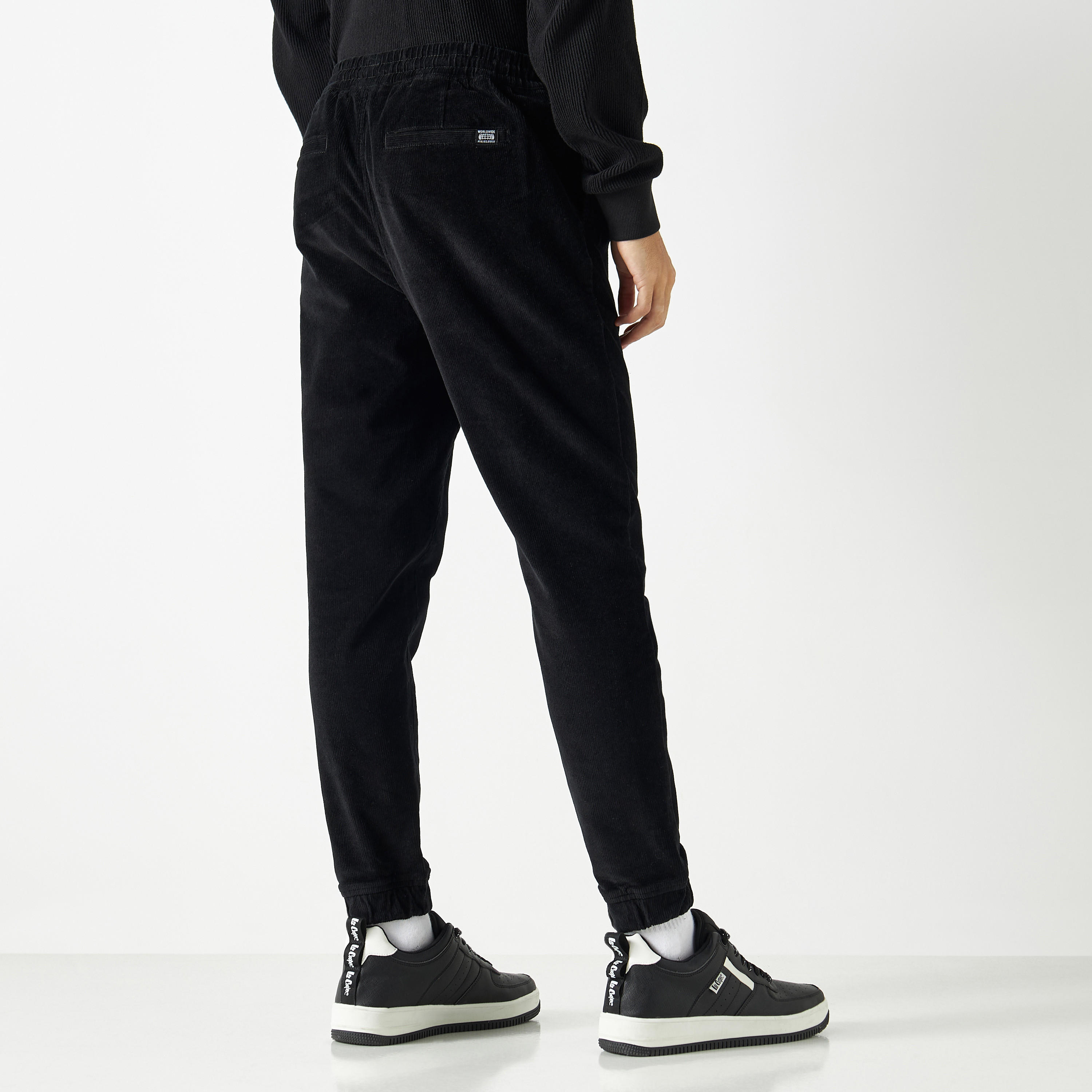 Ribbed Joggers with Drawstring Closure and Pockets-men-clothing-bottoms-joggers-image-3