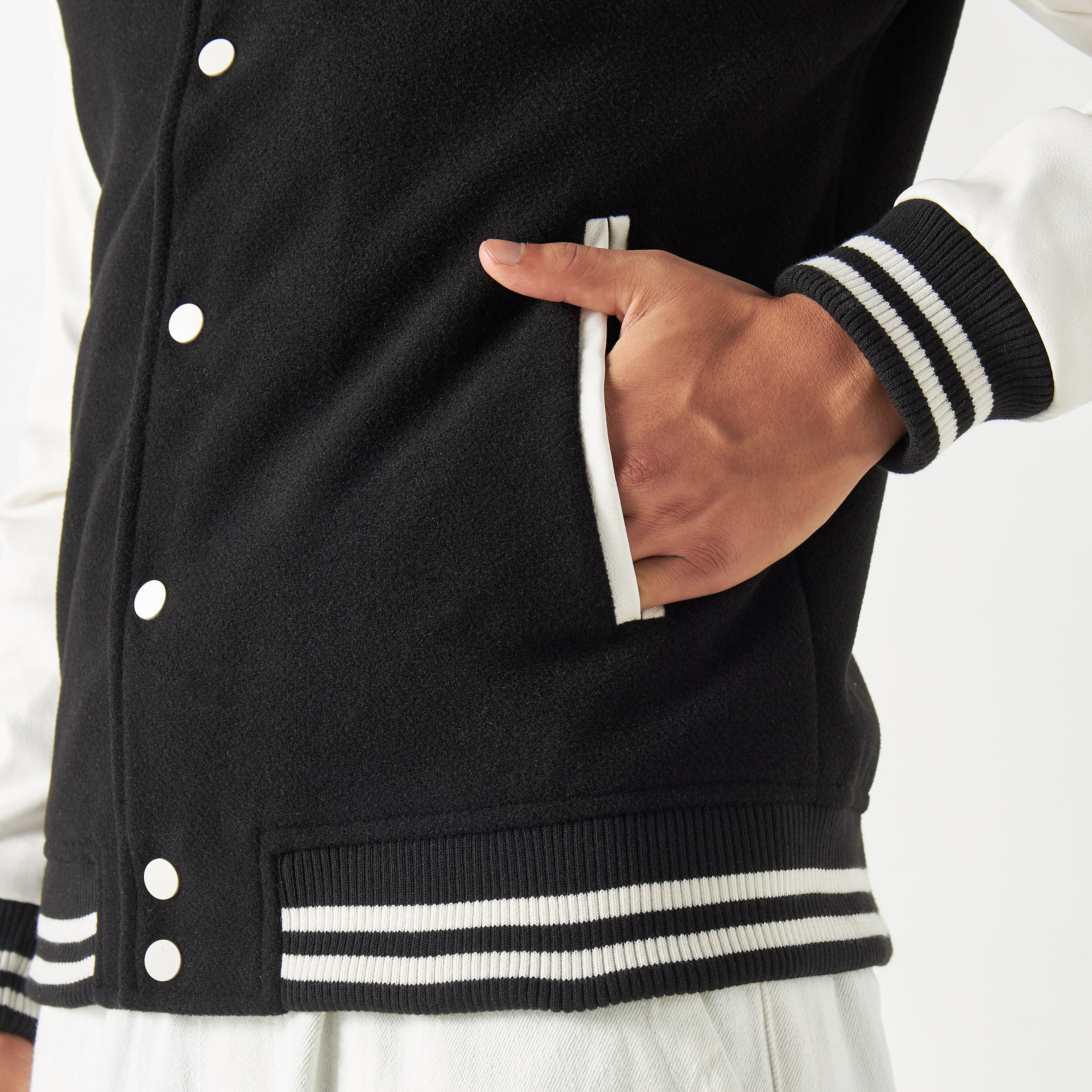 Starter Typography Print Varsity Jacket with Long Sleeves and Pockets-men-clothing-jacketsandblazers-jackets-image-5