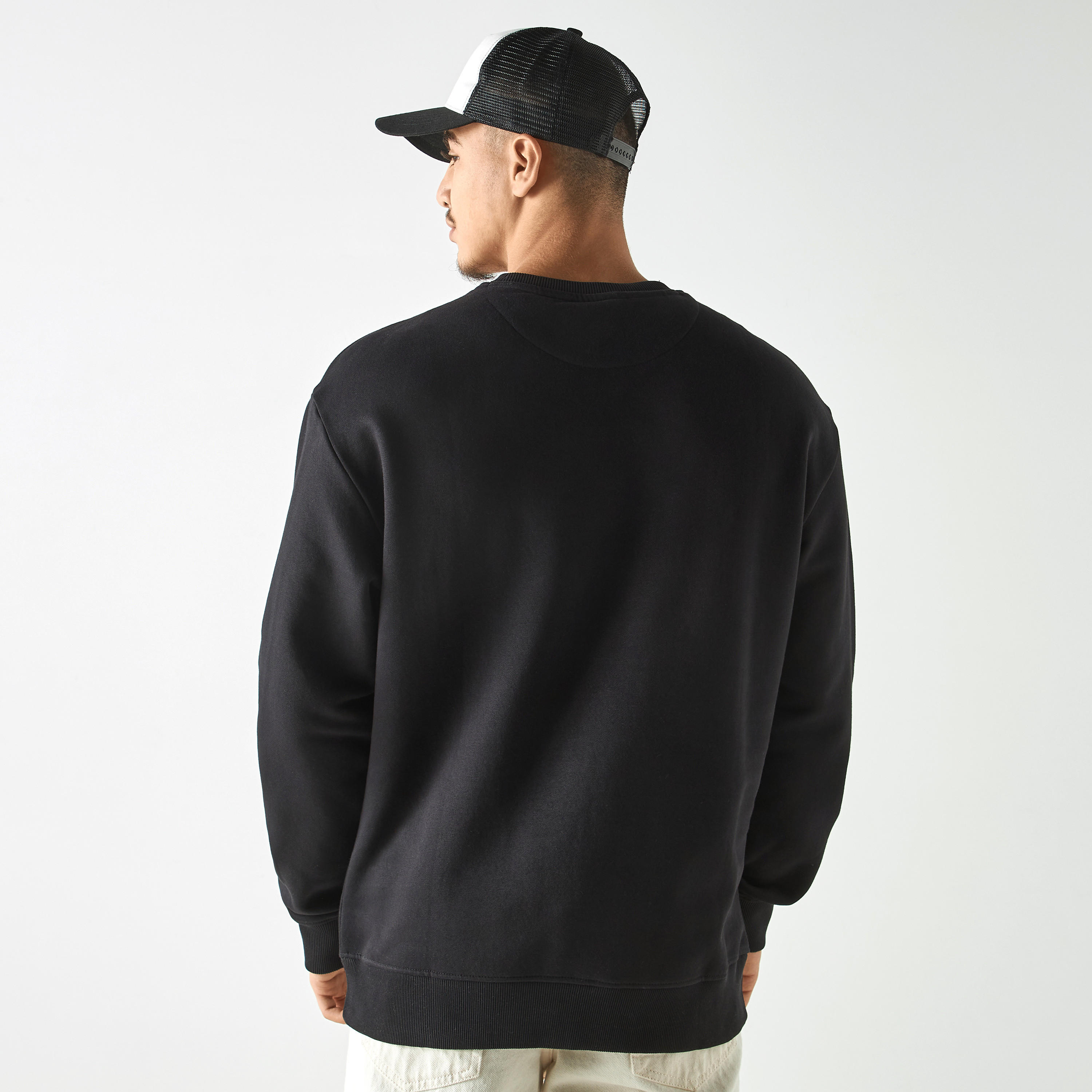 Starter Embroidered Sweatshirt with Long Sleeves-men-winterwear-hoodiesandsweatshirts-image-3