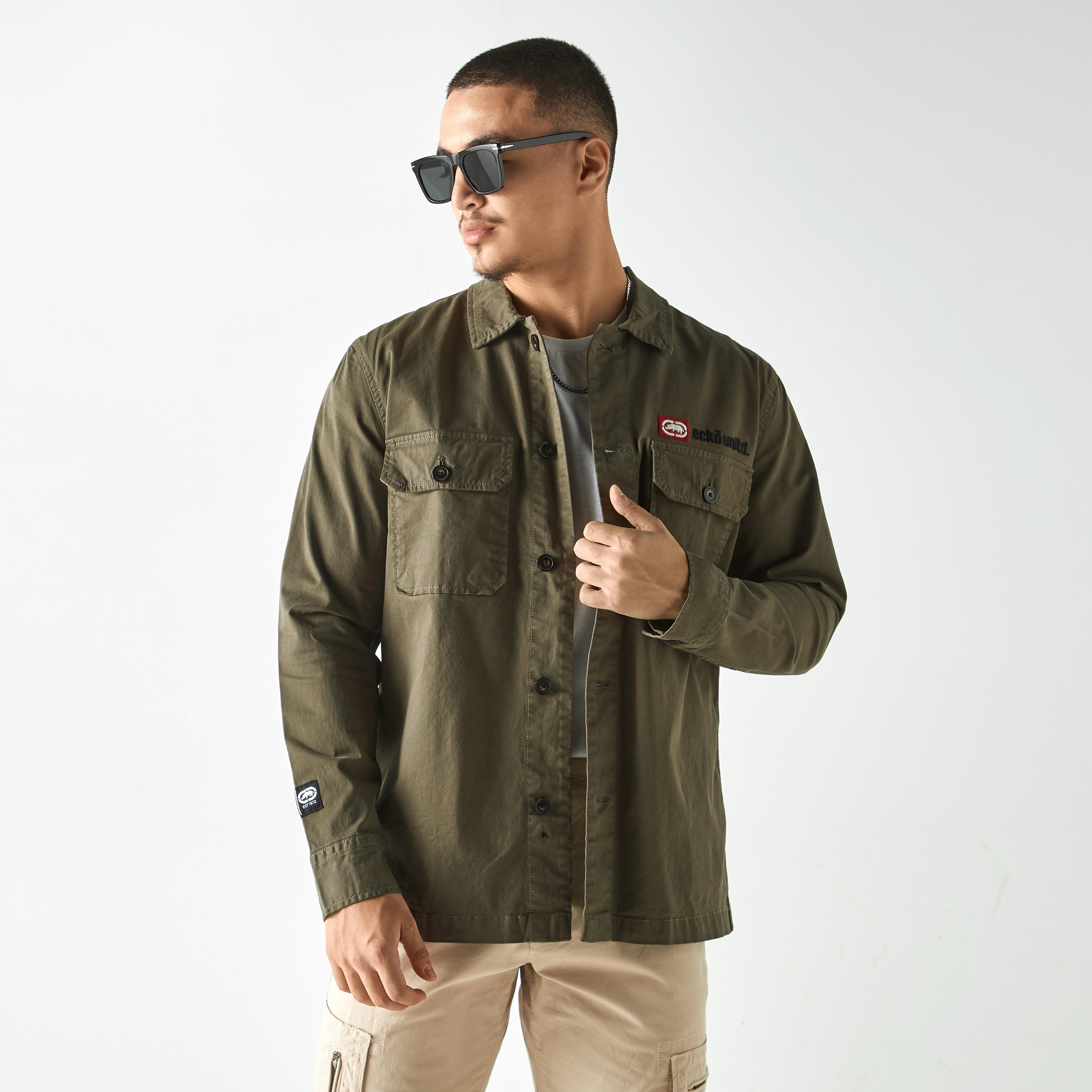 Ecko Unltd Embroidered Shirt with Pockets-men-clothing-shirts-image-1