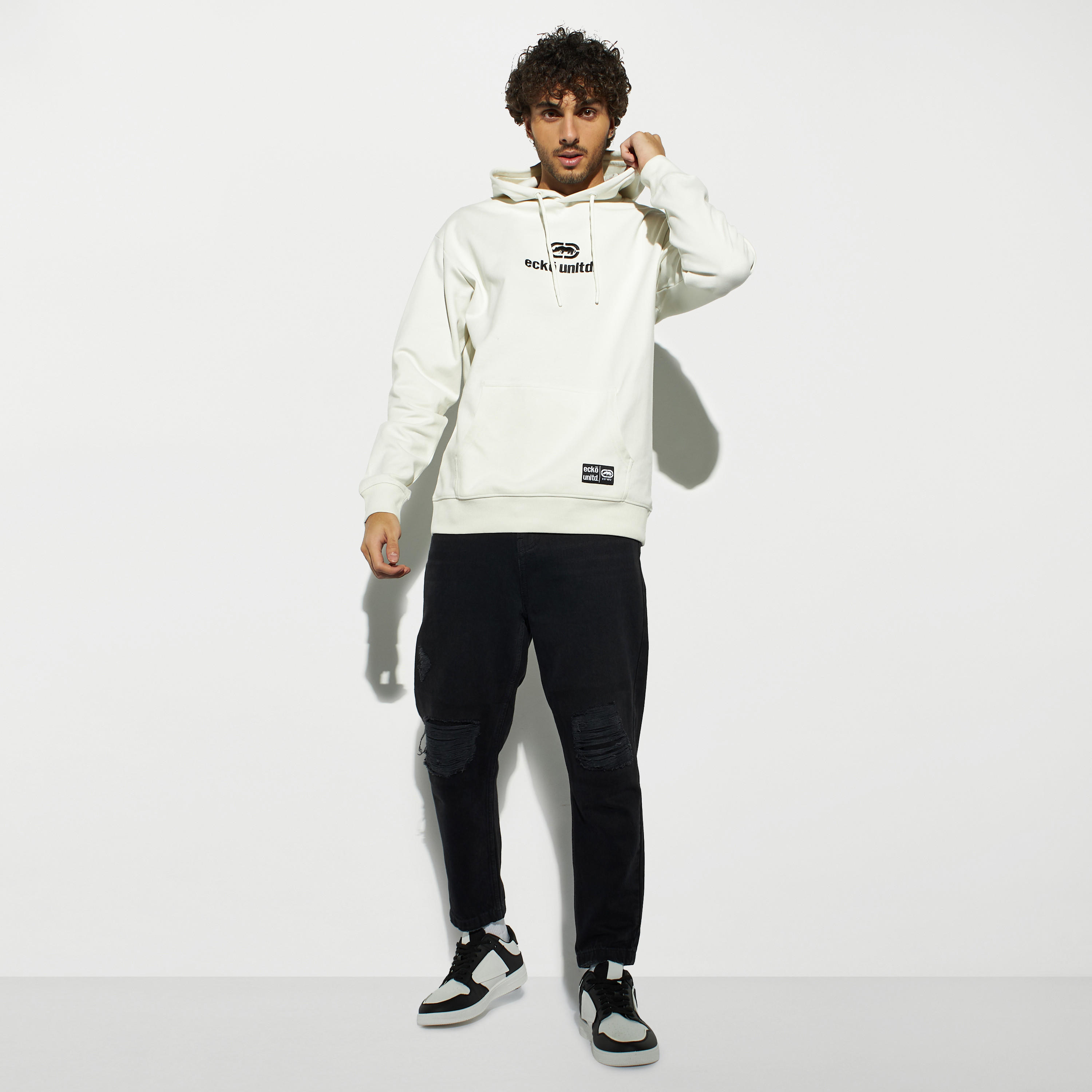 Ecko Embroidered Hoodie with Kangaroo Pocket-men-winterwear-hoodiesandsweatshirts-image-2
