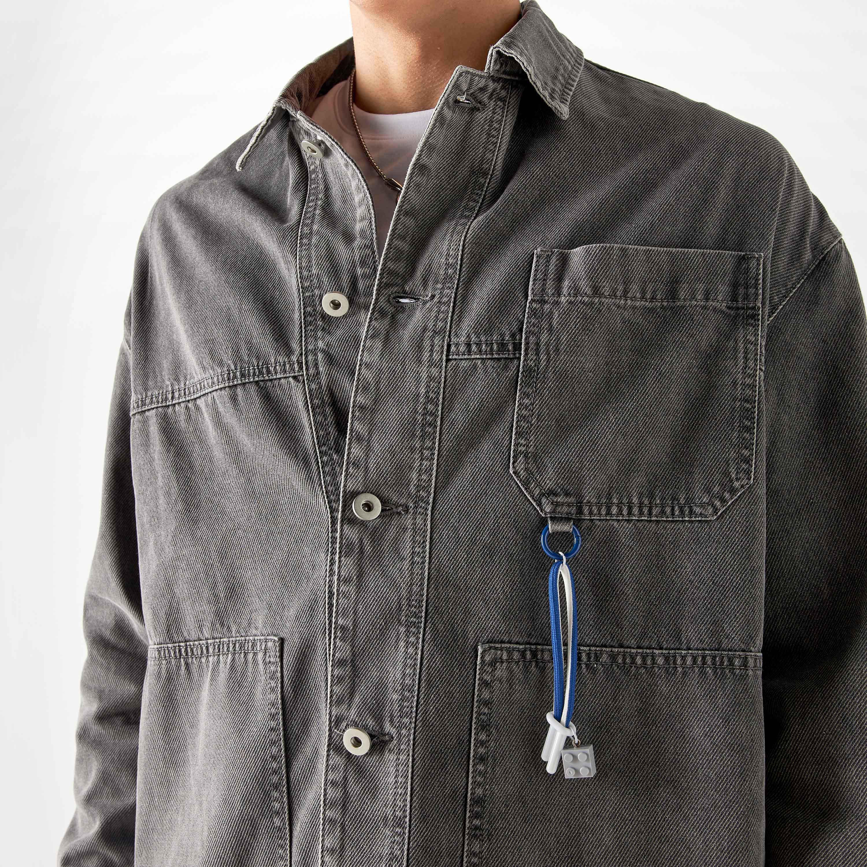 جاكيت دنيم بجيوب وأكمام طويلة وتفاصيل ليجو-men-clothing-jacketsandblazers-jackets-image-4