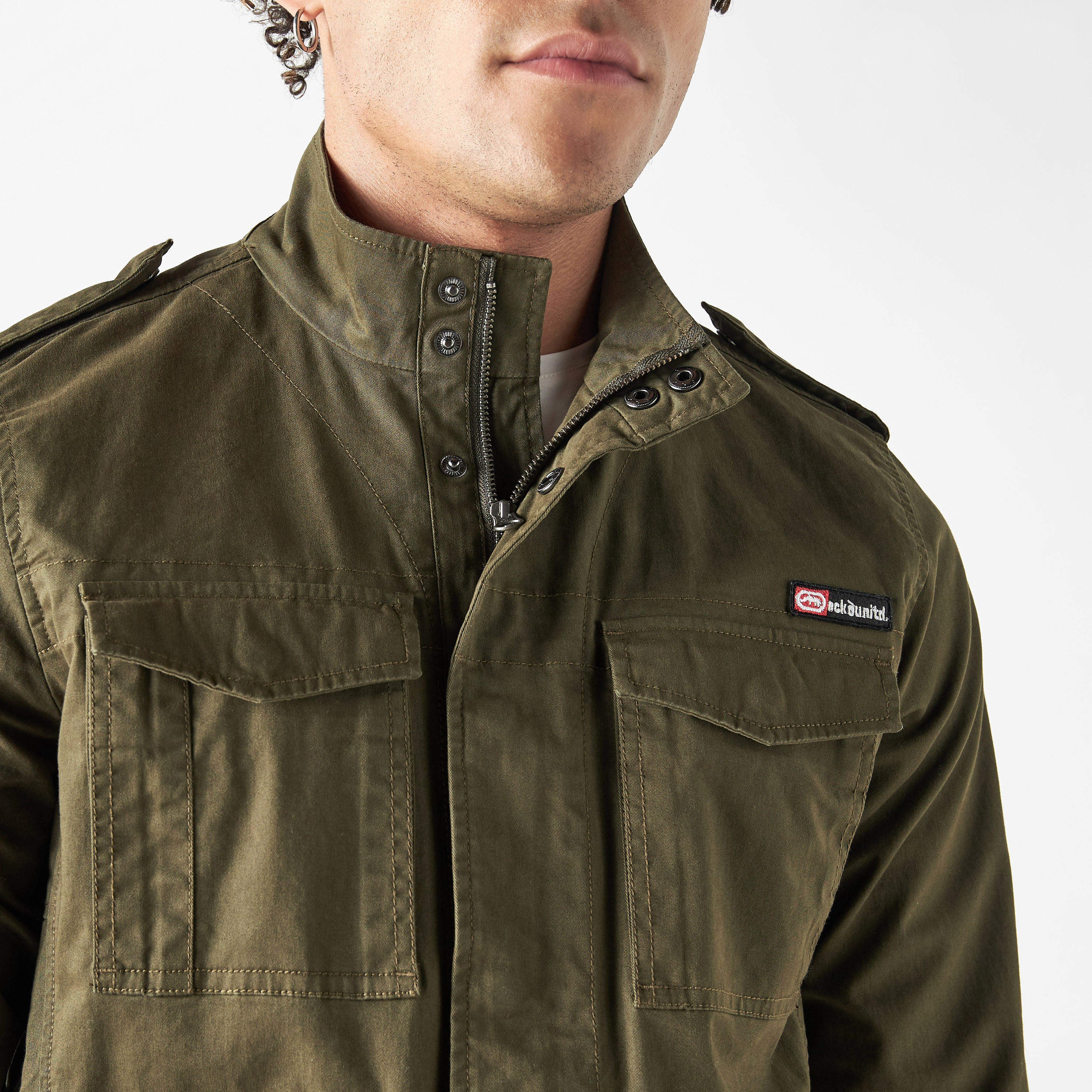 جاكيت بأكمام طويلة وتفاصيل شعار من إيكو أنليمتد-men-clothing-jacketsandblazers-jackets-image-4