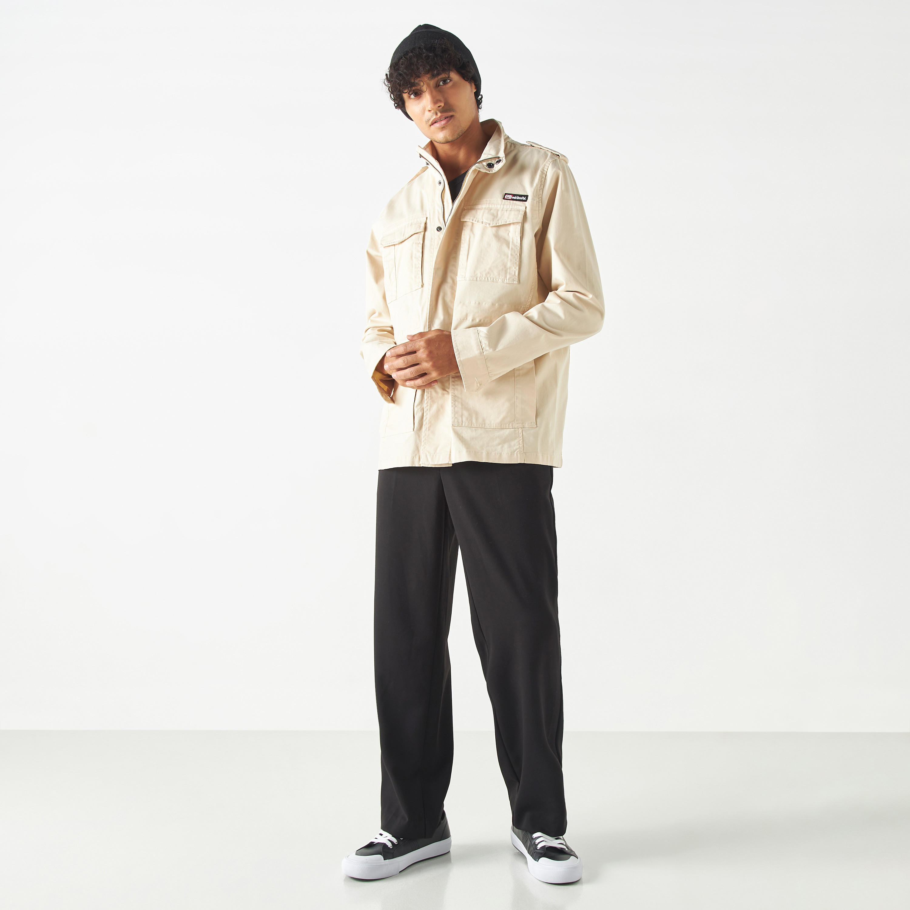 جاكيت بأكمام طويلة وتفاصيل شعار من إيكو أنليمتد-men-clothing-jacketsandblazers-jackets-image-7