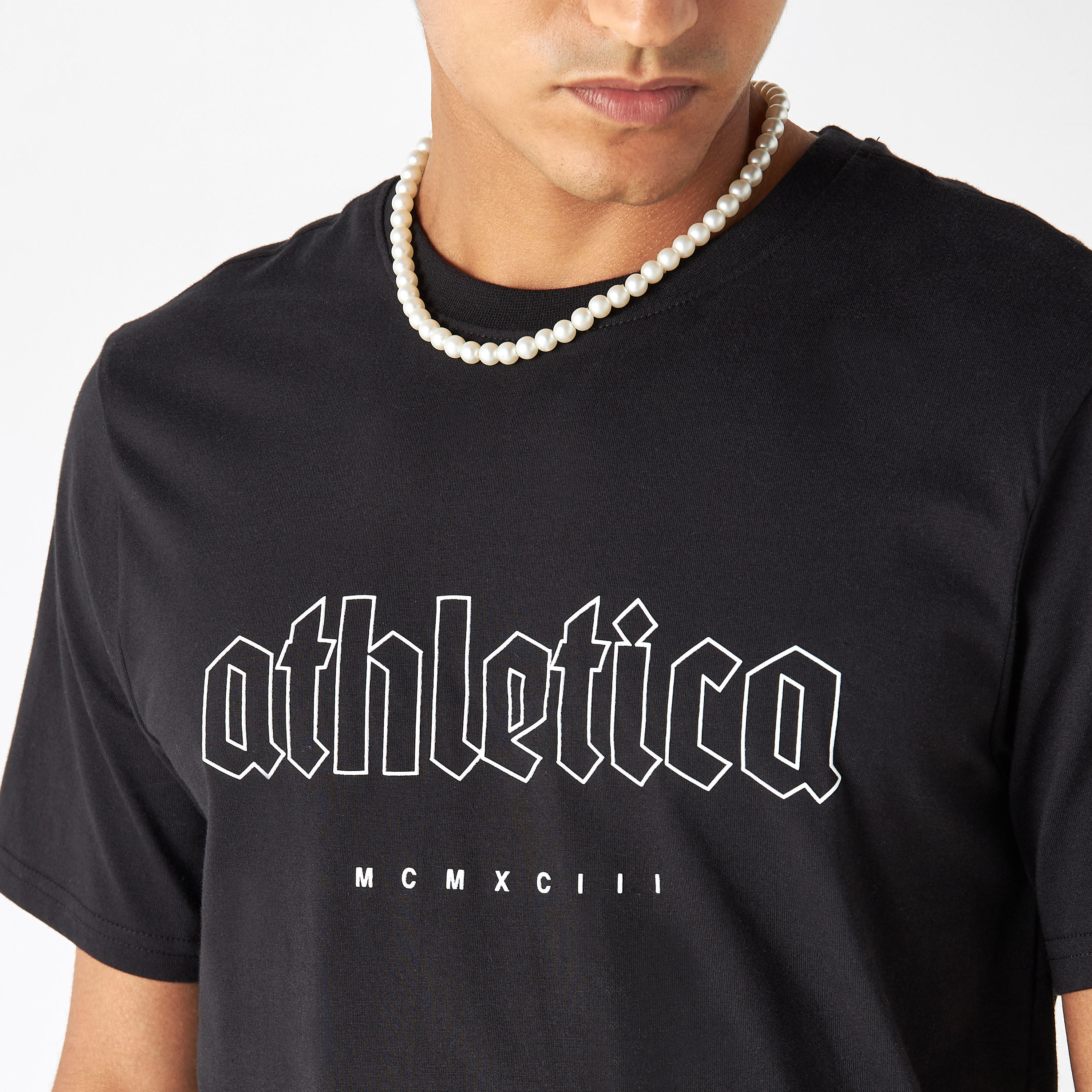 Typographic Print Crew Neck T-shirt with Short Sleeves-men-clothing-tshirtsandpolos-tshirts-image-4