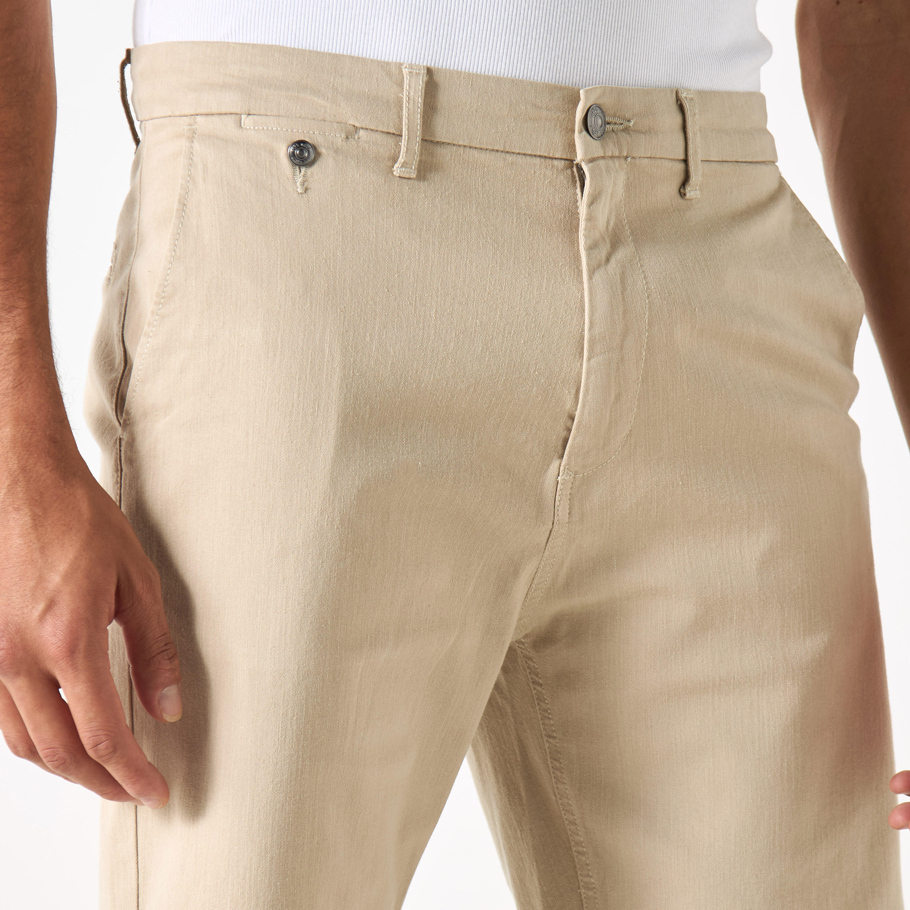 Ecko Solid Shorts with Button Closure and Pockets-men-clothing-bottoms-shorts-image-4
