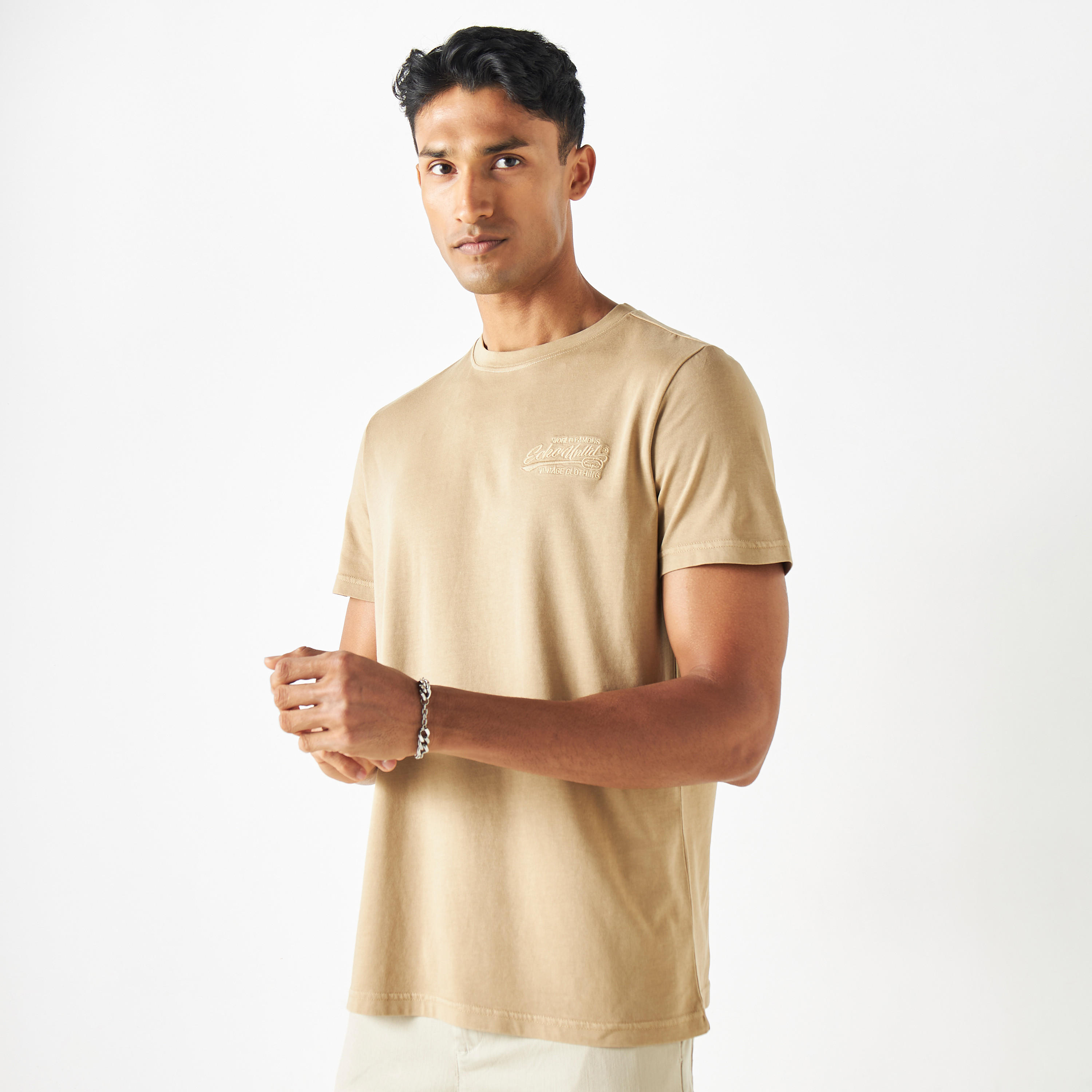 Ecko Unltd Logo Embroidered Crew Neck T-shirt-men-clothing-tshirtsandpolos-tshirts-image-1
