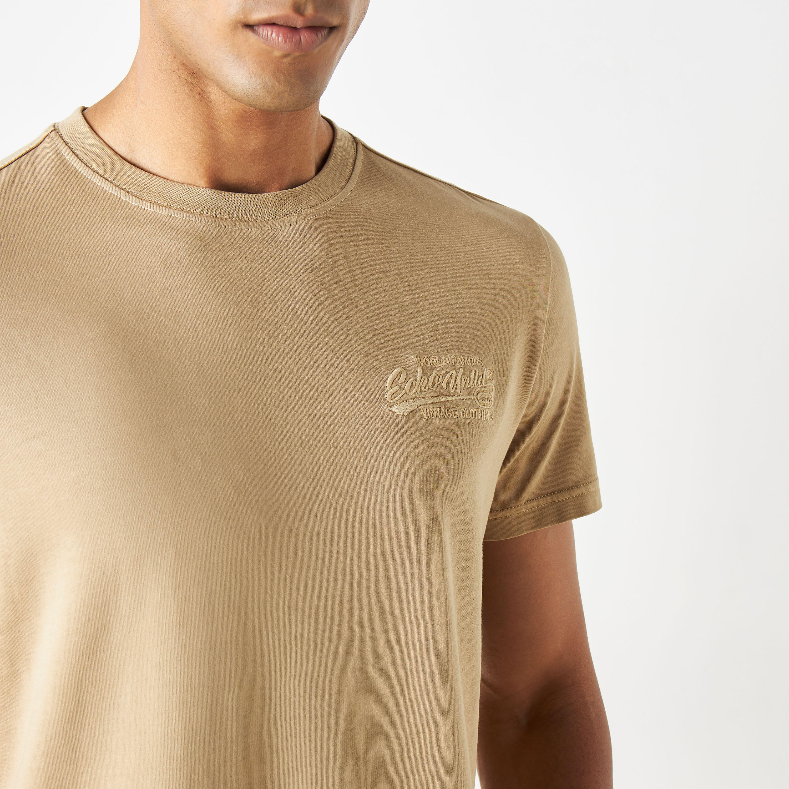 Ecko Unltd Logo Embroidered Crew Neck T-shirt-men-clothing-tshirtsandpolos-tshirts-image-5