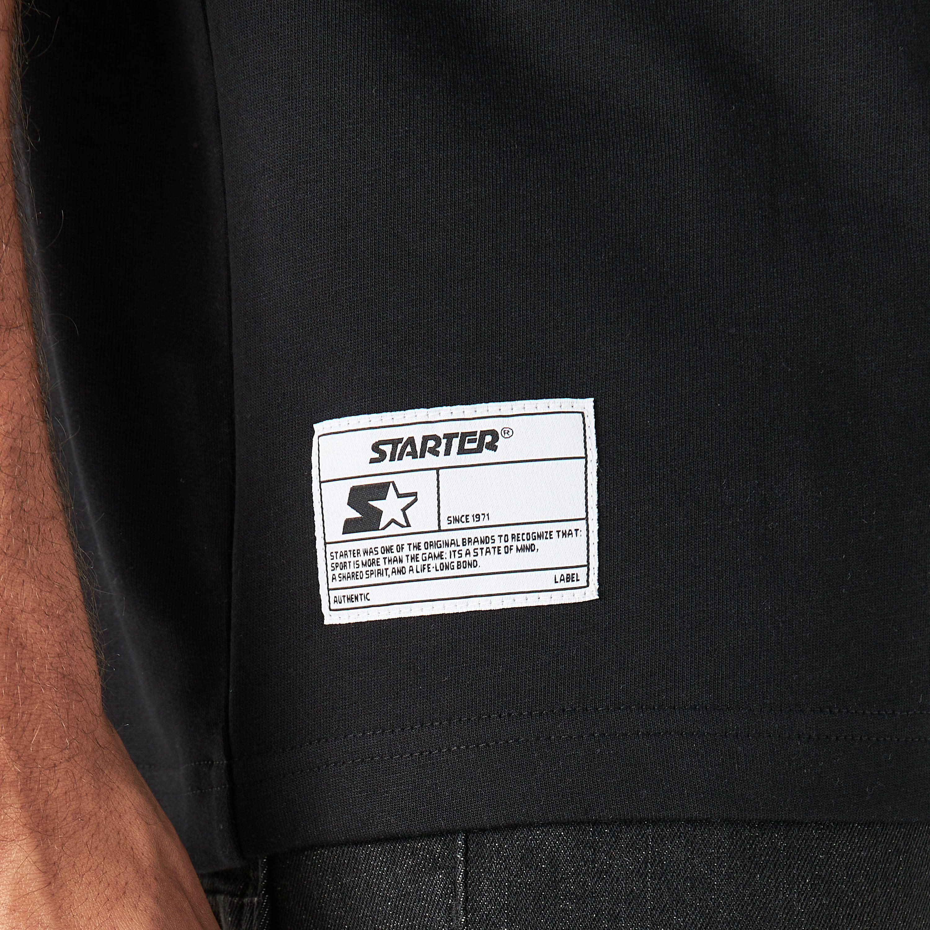 Starter Placement Print T-shirt with Crew Neck and Short Sleeves-men-clothing-tshirtsandpolos-tshirts-image-5