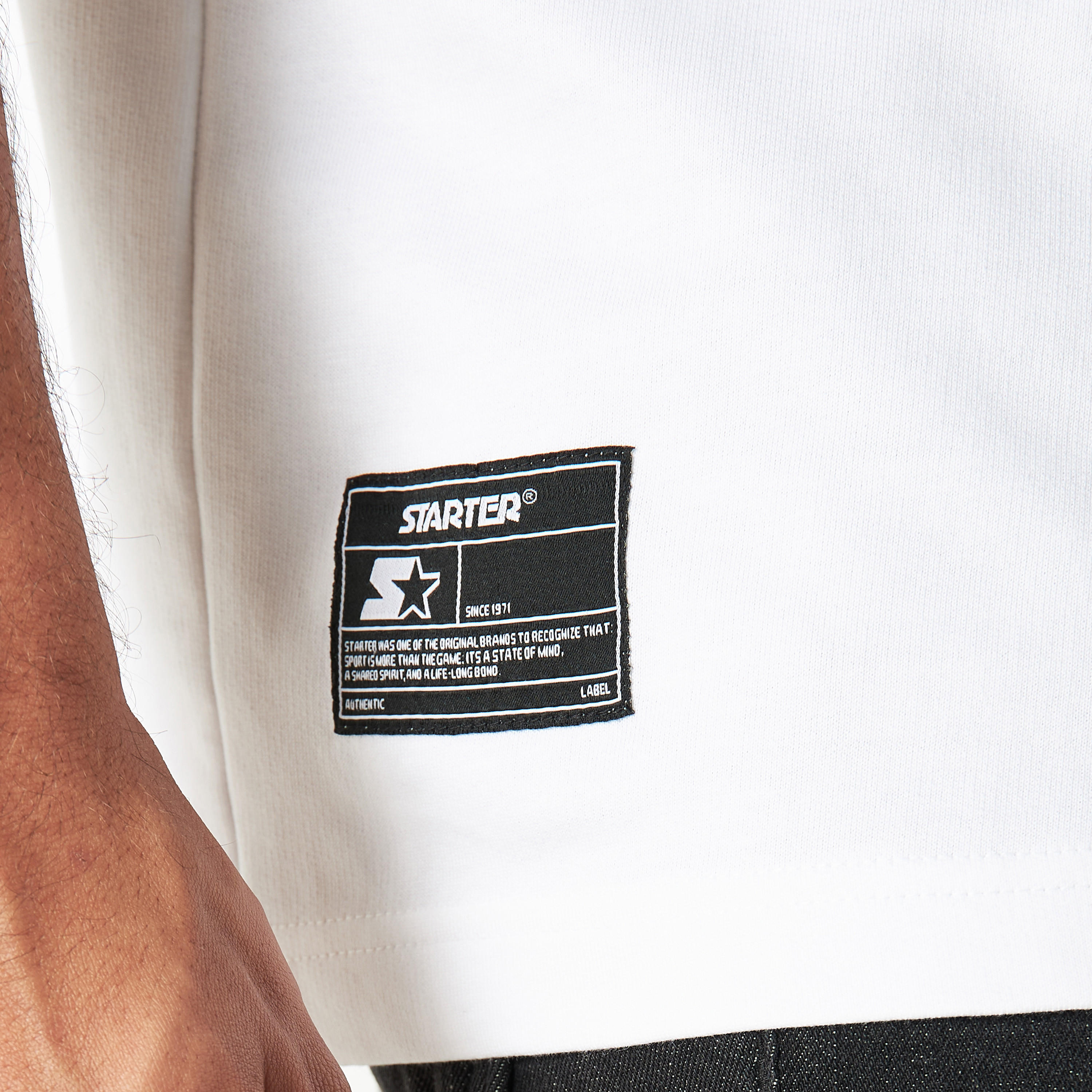 Starter Placement Print T-shirt with Crew Neck and Short Sleeves-men-clothing-tshirtsandpolos-tshirts-image-10