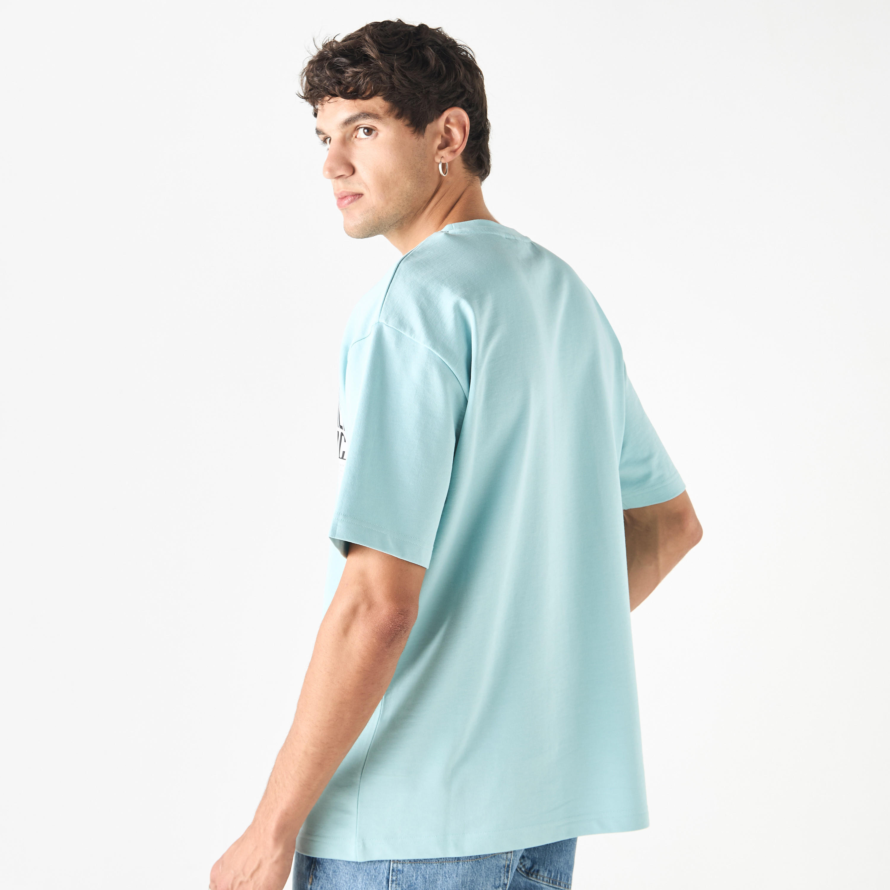 Starter Placement Print T-shirt with Crew Neck and Short Sleeves-men-clothing-tshirtsandpolos-tshirts-image-17