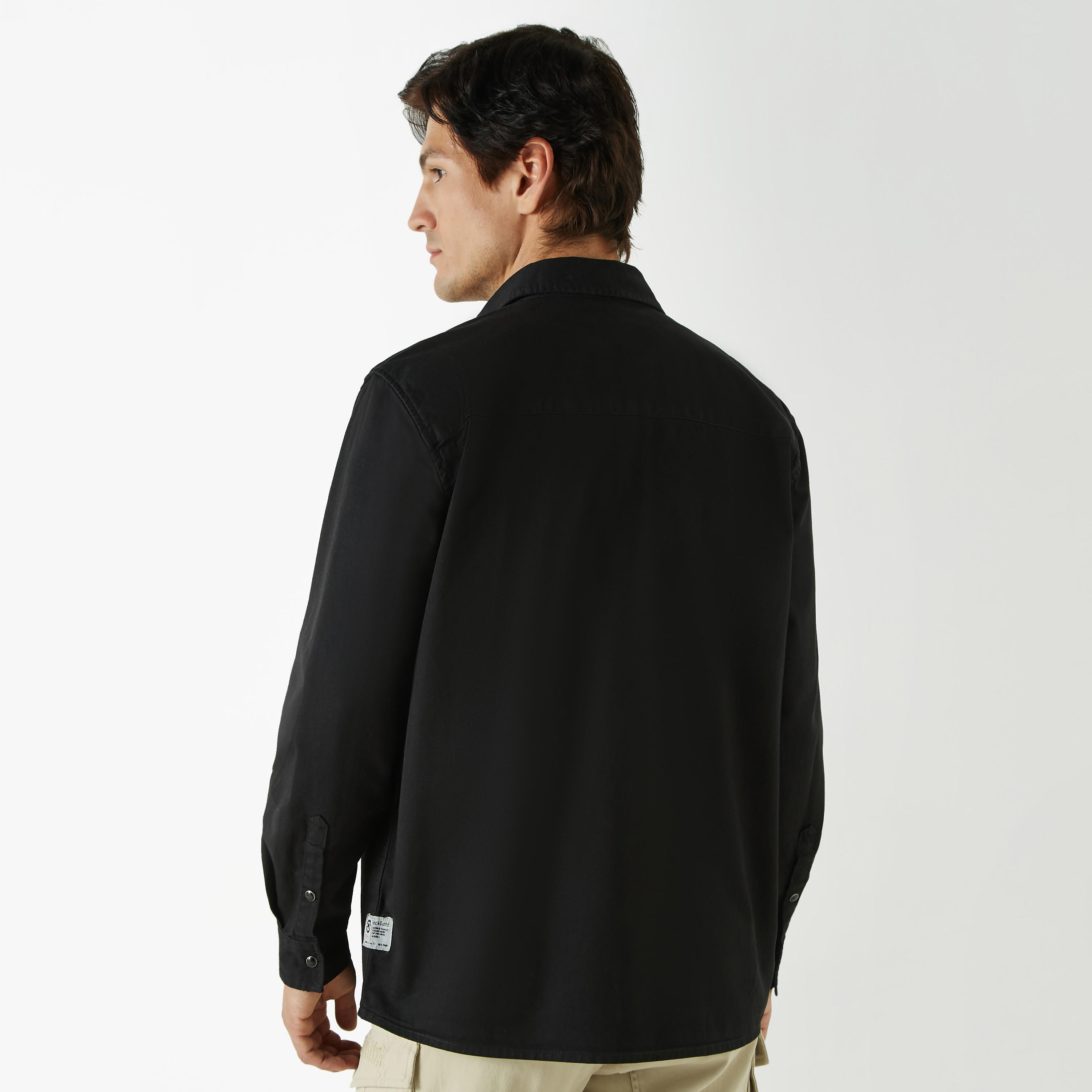 Ecko Solid Shirt with Long Sleeves and Pockets-men-clothing-shirts-image-7