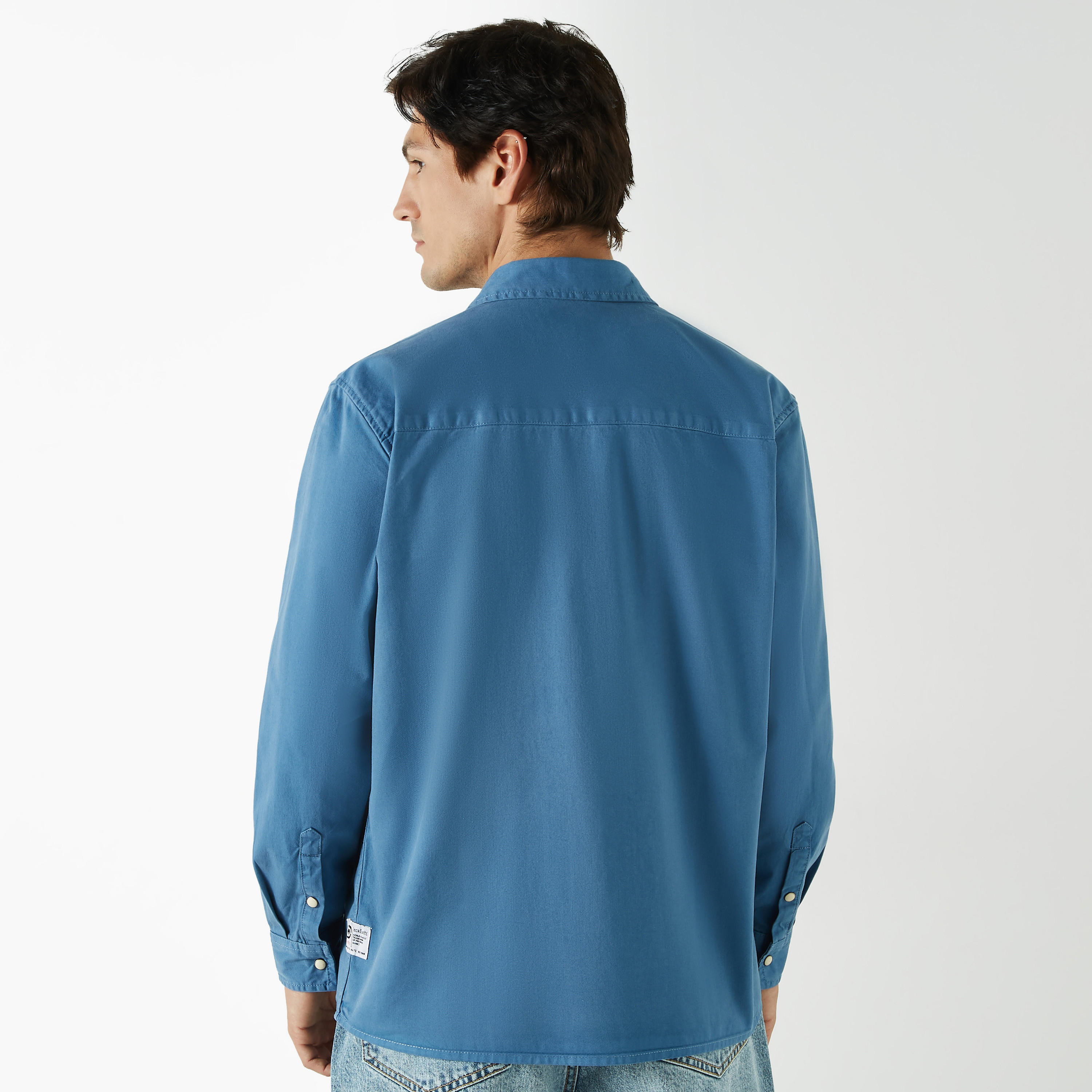 Ecko Solid Shirt with Long Sleeves and Pockets-men-clothing-shirts-image-11